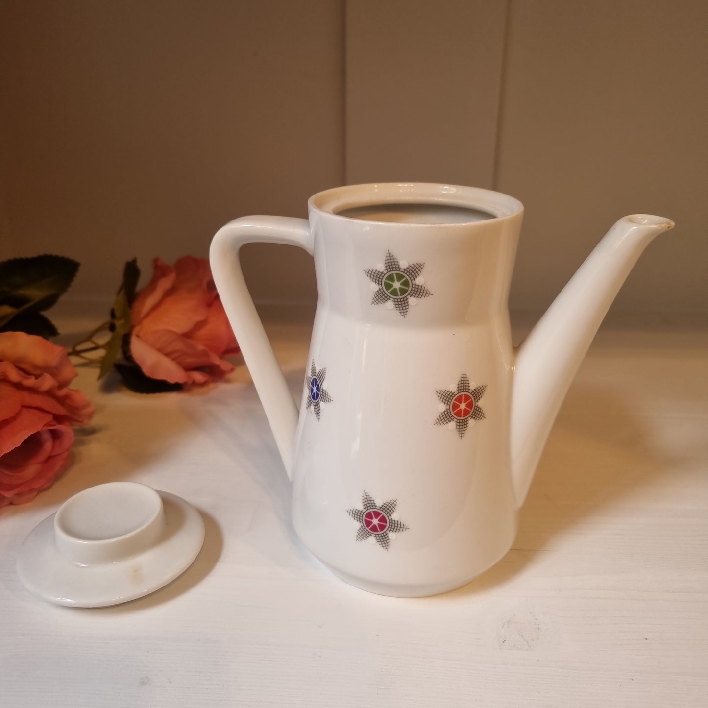 Seltmann Weiden bavaria Tee oder Kaffeekanne Vintage 50er Jahre Sternmotiv