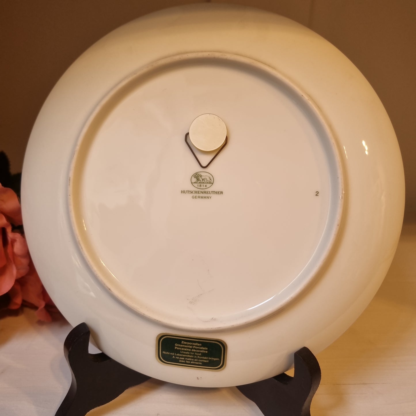 Antiker Hutschenreuther Westfalen Wandteller Sammelteller Mode Tracht Liebe