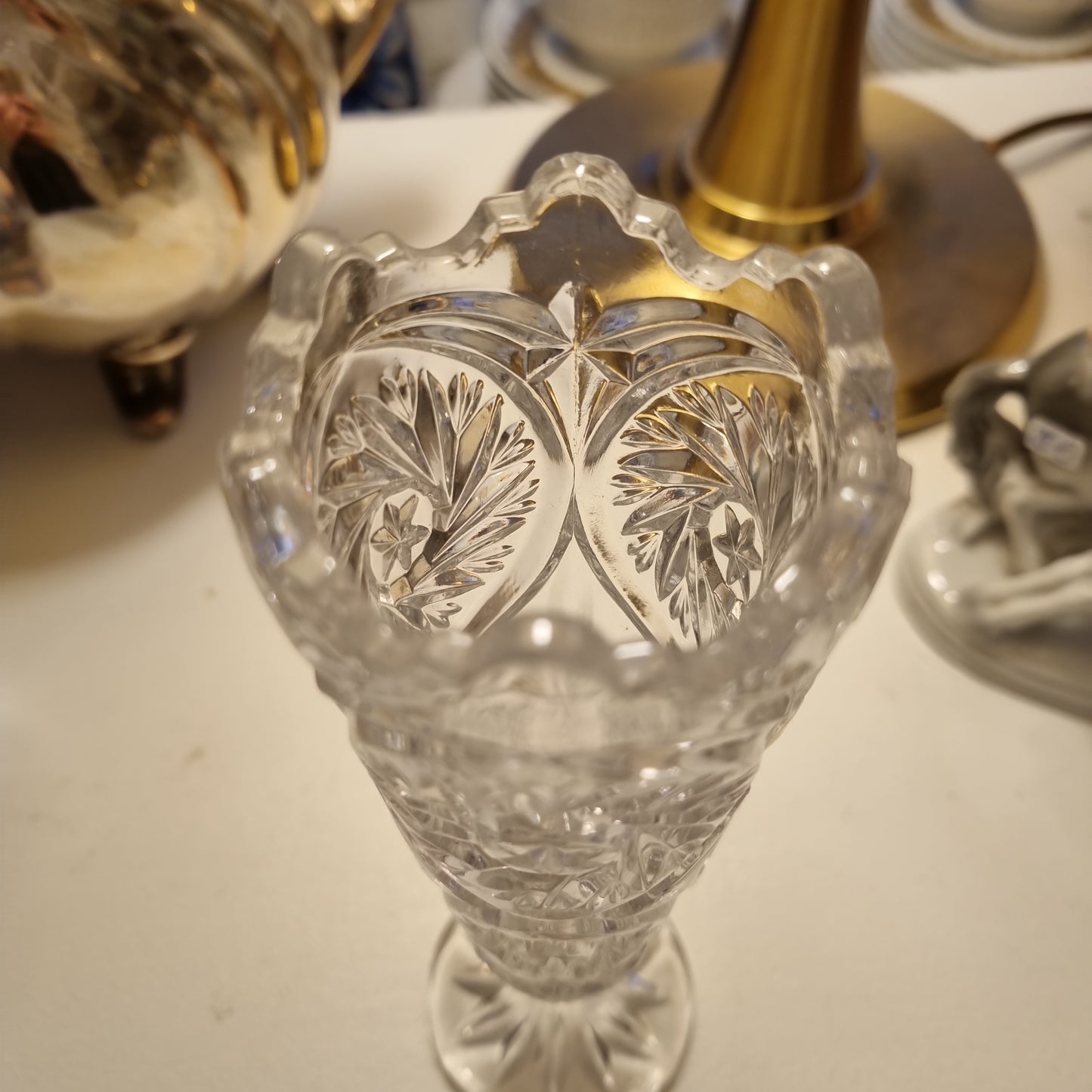 Kleine Vintage Kristall Vase