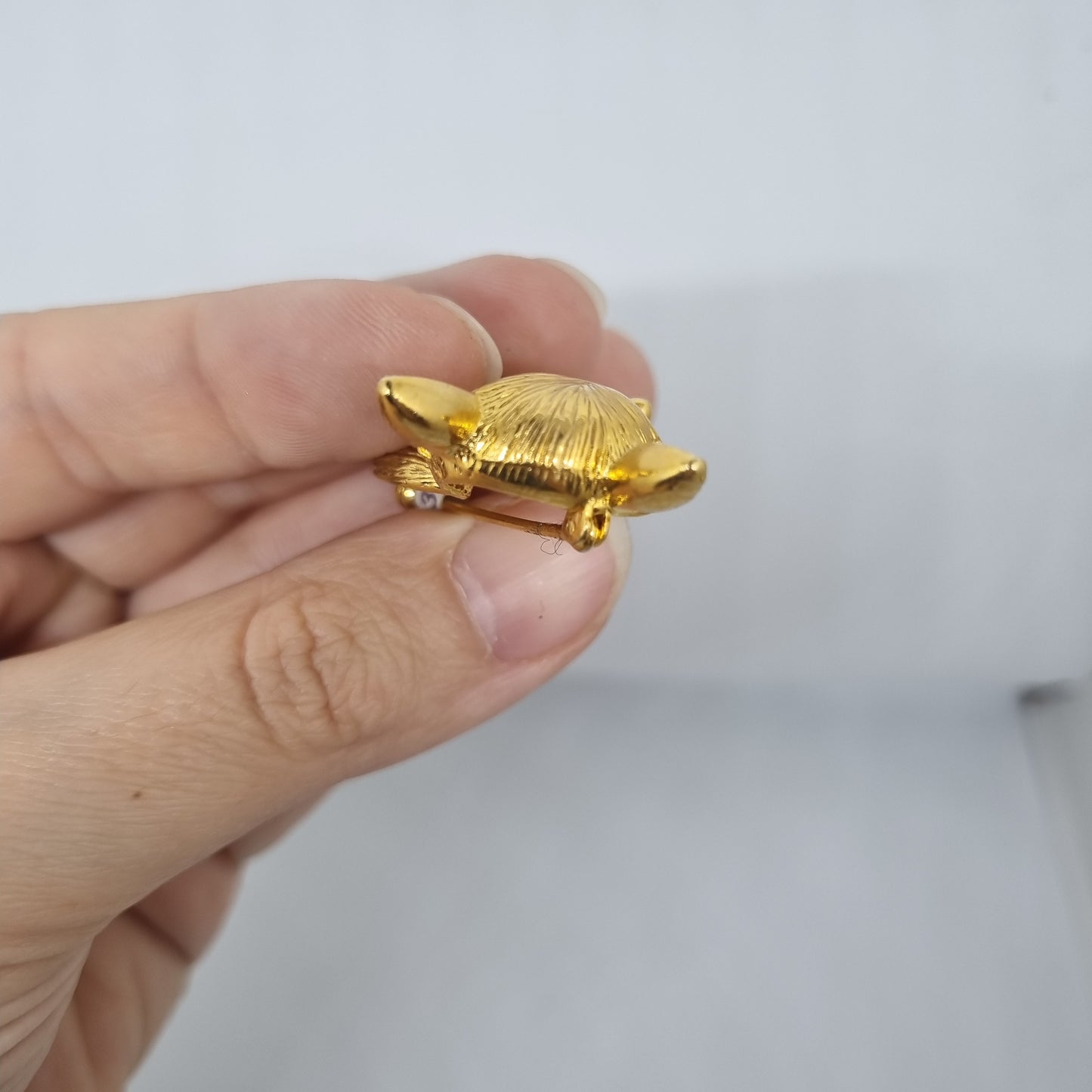 Einzigartige Antik Brosche aus den 50ern Modeschmuck"Golden Fox"