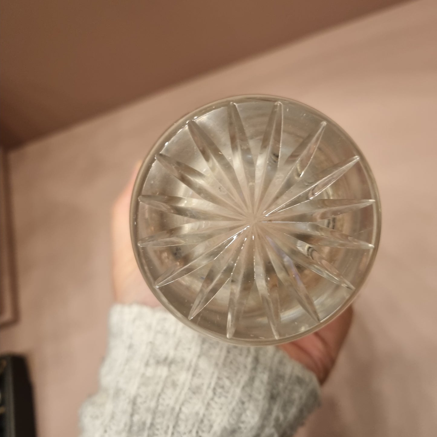 Vintage Kristall Vase Groß