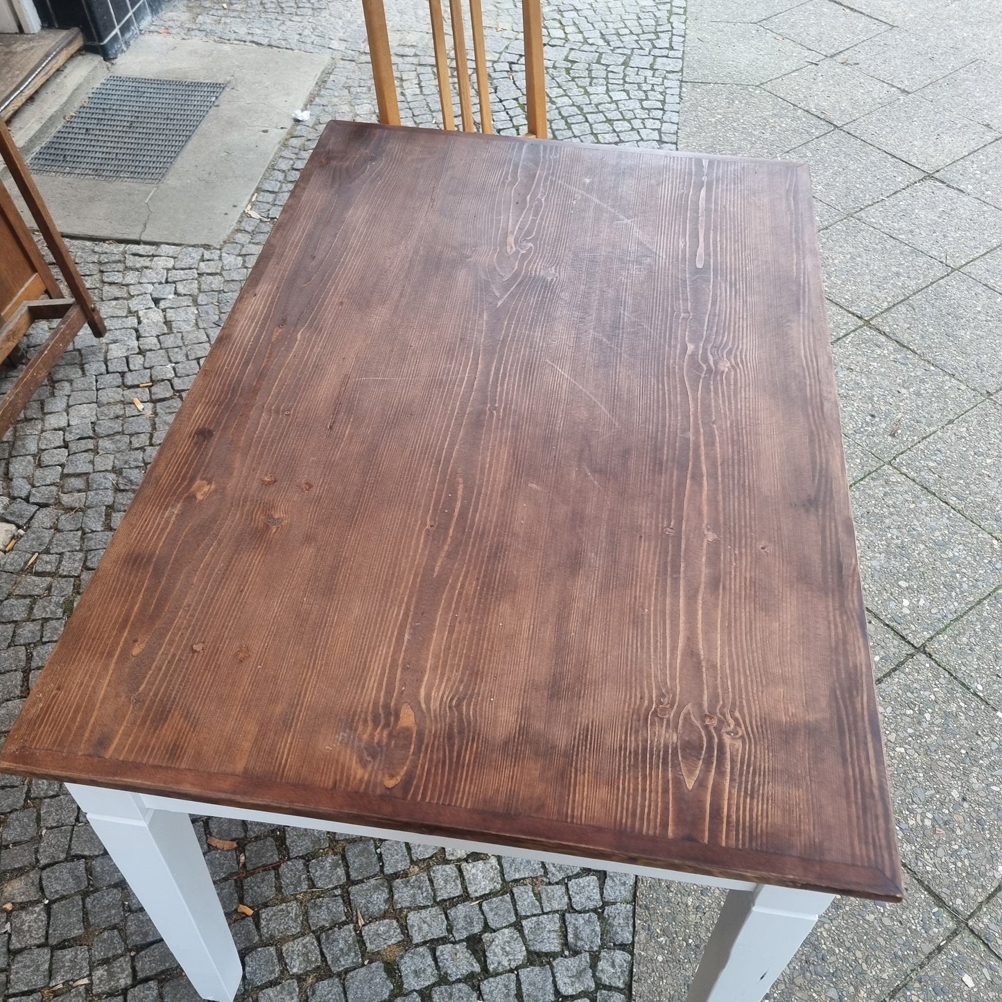 Antiker Jugendstil Tisch aufgearbeitet 79x120cm