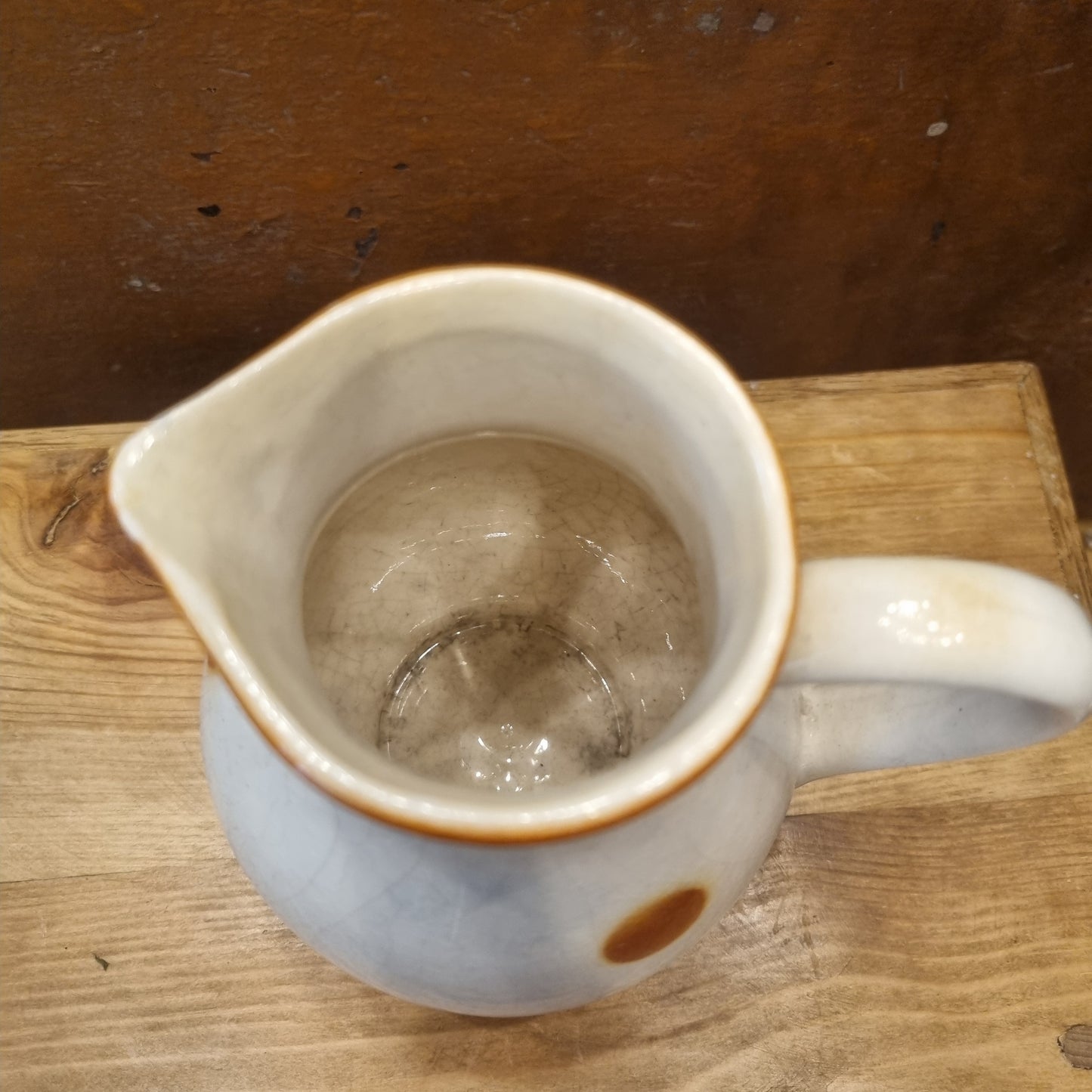 Altes Milchkännchen Kanne Milch Wasser kakao Vintage DDR Retro Punkte Krug