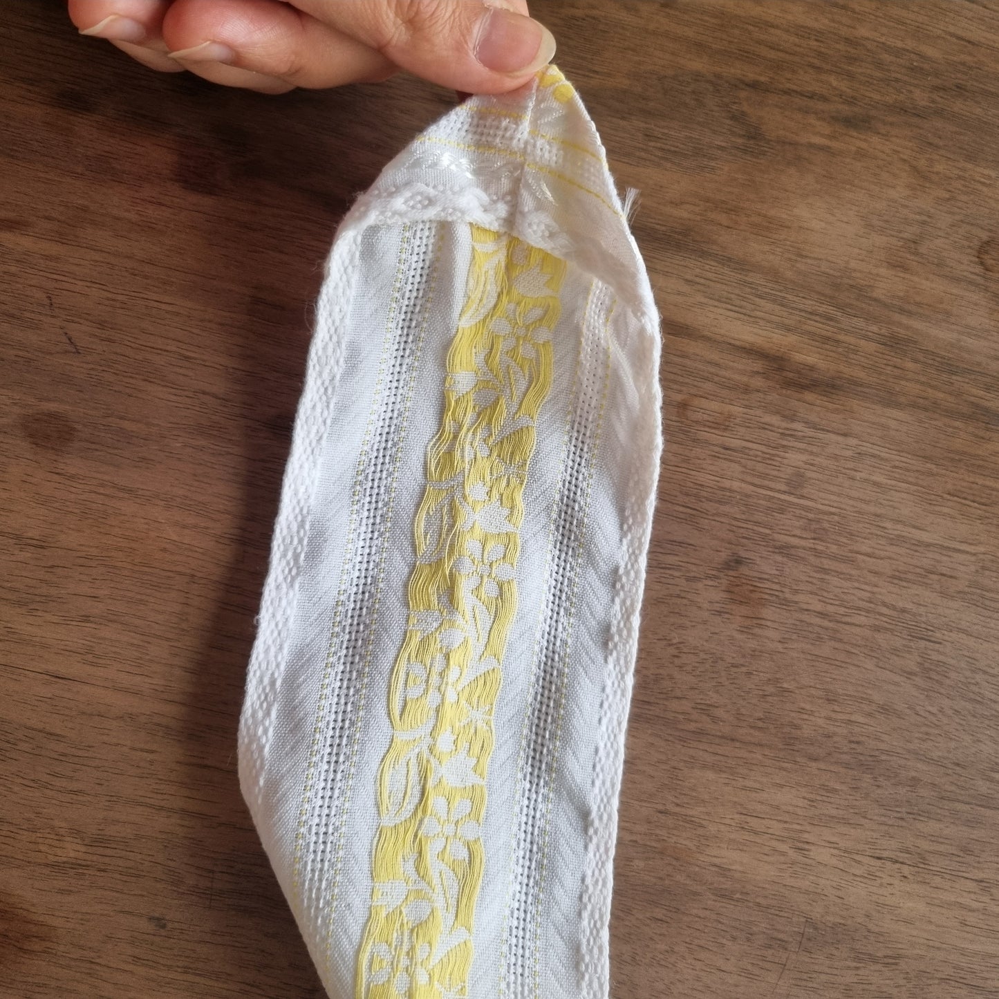 1x Antiker handgemachter Gardienenhalter, Raffhalter Band 8x160cm 🤍