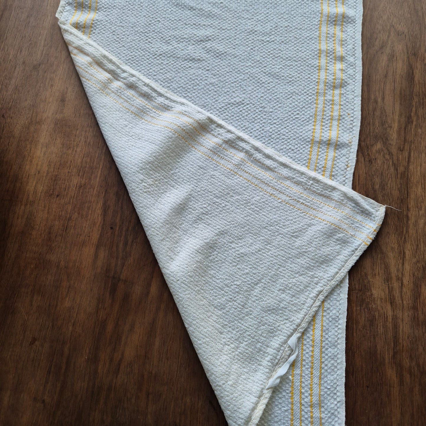 Antikes Jugendstil Küchen- & Geschirrtuch weiß Leinen 45x95cm 🤍