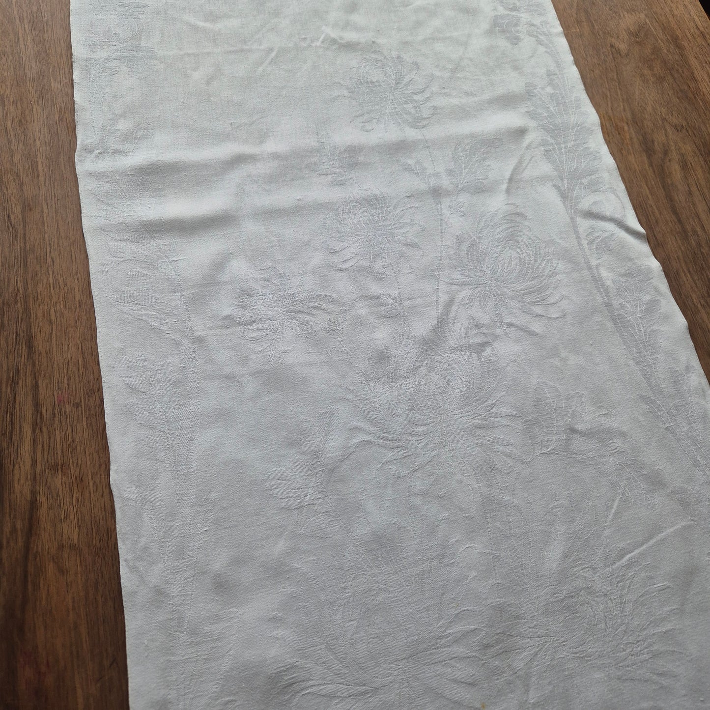 Antikes Jugendstil Küchen- & Geschirrtuch (Stockfelcken!) Leinen Baumwolle Monogramm L.B. 45x100cm 🤍