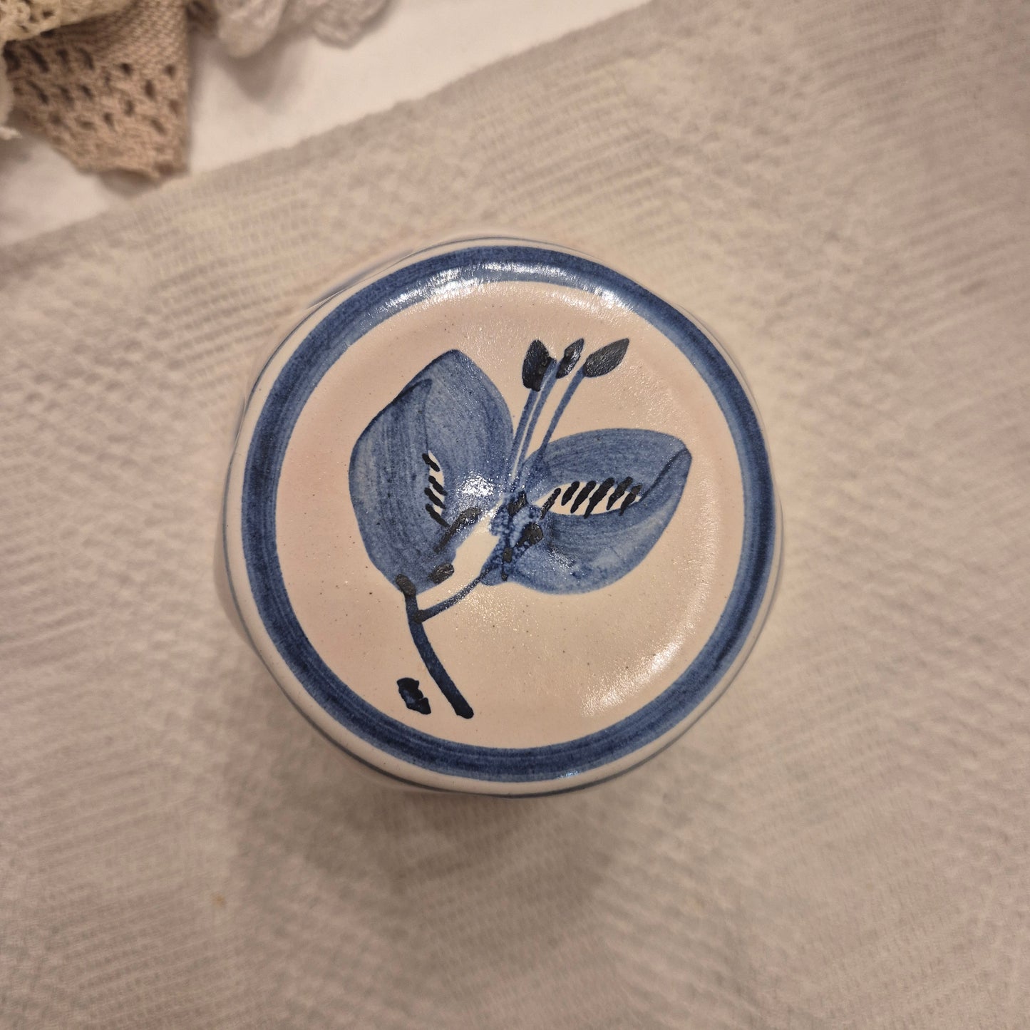 Hübsche vintage kleine Keramik Backform Kuchenform Kranz Gugelhupf auch als DEKO