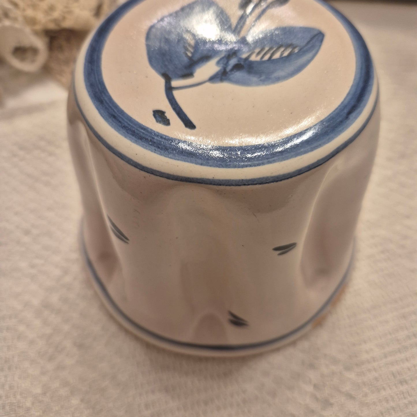 Hübsche vintage kleine Keramik Backform Kuchenform Kranz Gugelhupf auch als DEKO