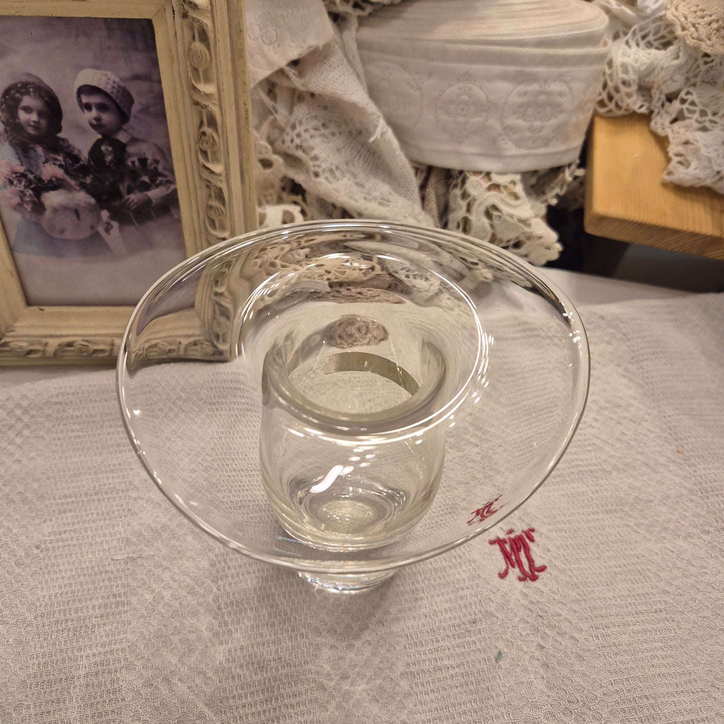 Marc Aurel Glas Vase Vintage Pilzform