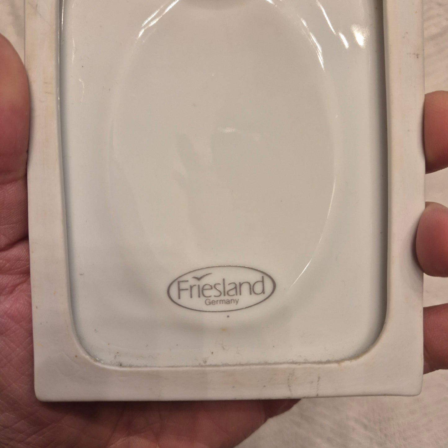 Jahreszeiten Porzellan Wandbild Herbst Winter Friesland kleine Dekoration Vintage Landhaus