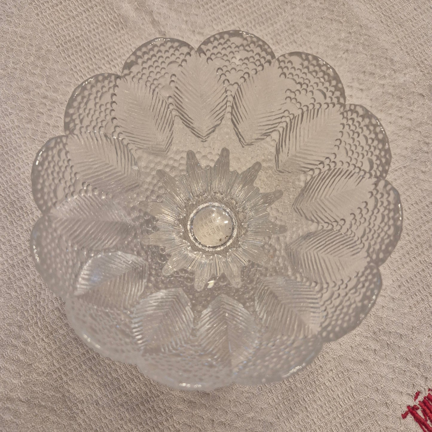 Kleine Antike Art Deco Französische Glas Schale Vintage Obstschale Gebäck