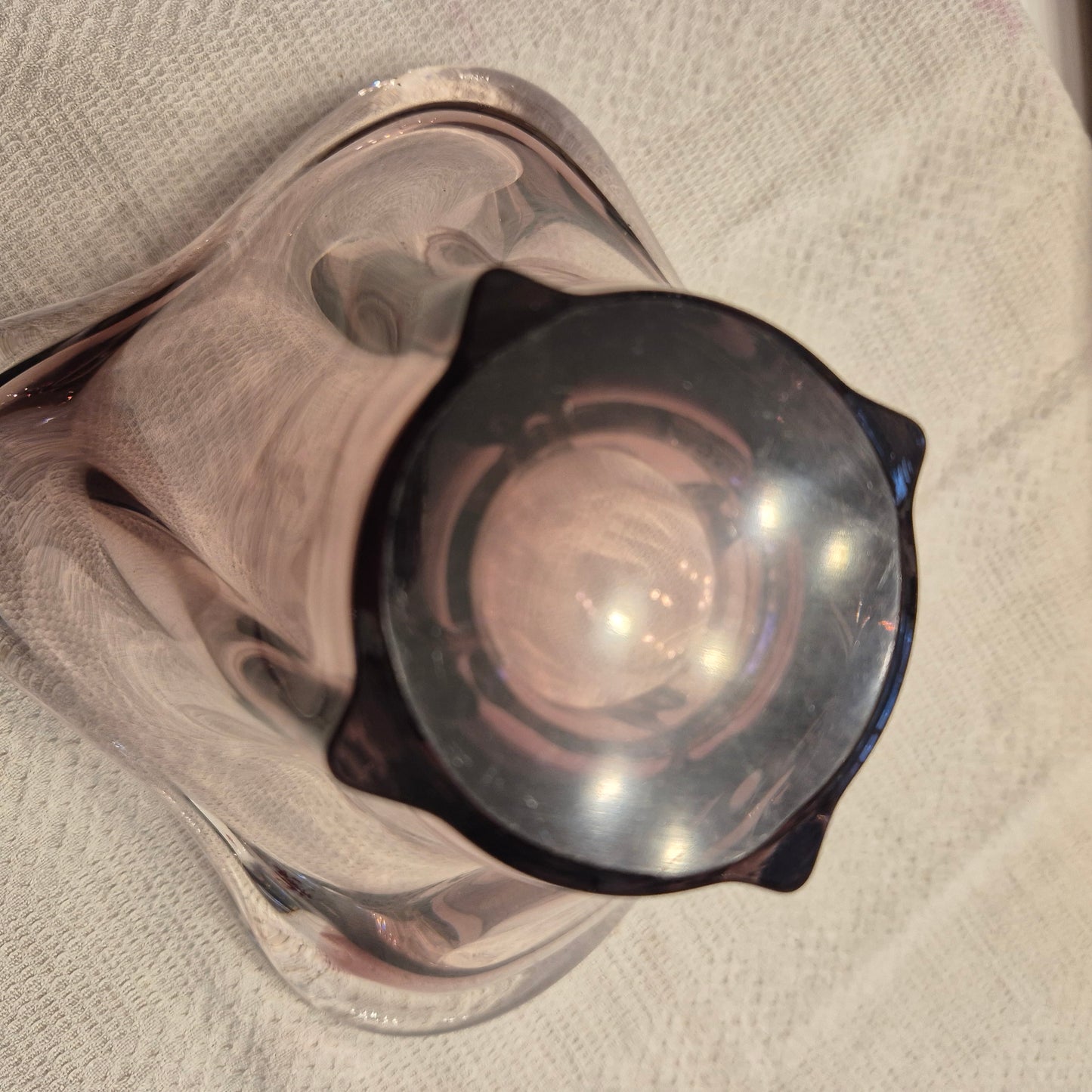 Vintage Glas Schale Bowle 70er Jahre Lila (ähnlich wie Morano)