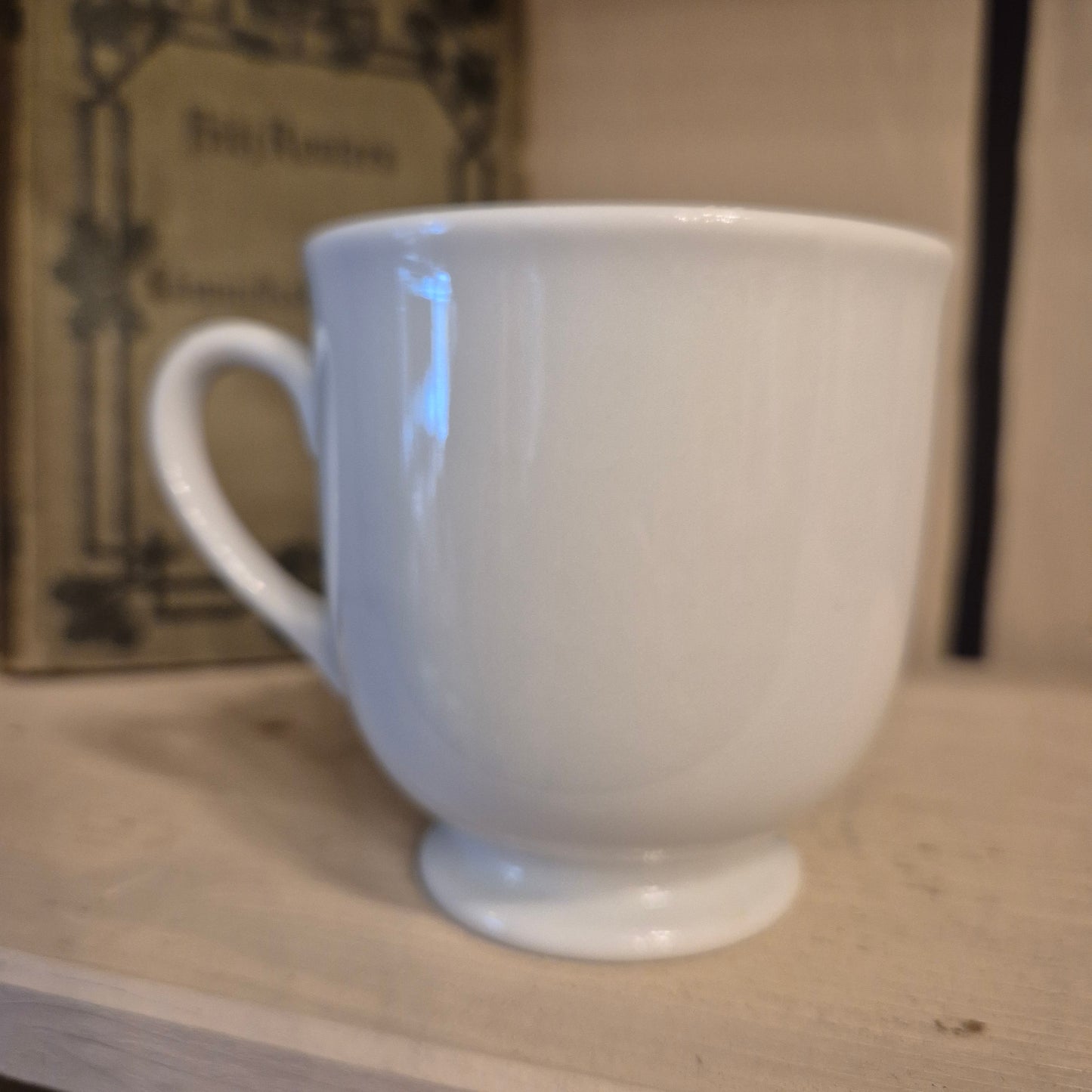 Antike Kindertasse Kakao Tasse Porzellan Lilien Austria Struwwelpeter Suppenkasper