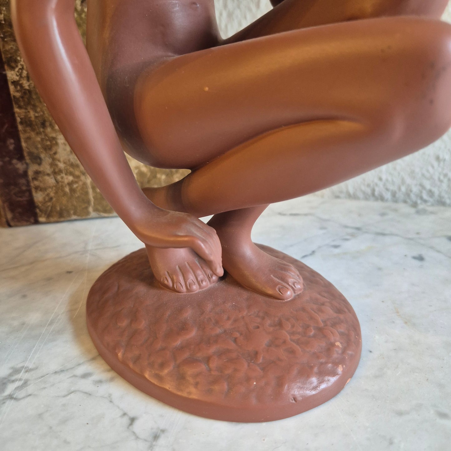 Vintage Aktfigur Keramikfigur 60er Jahre Frau Dekoration