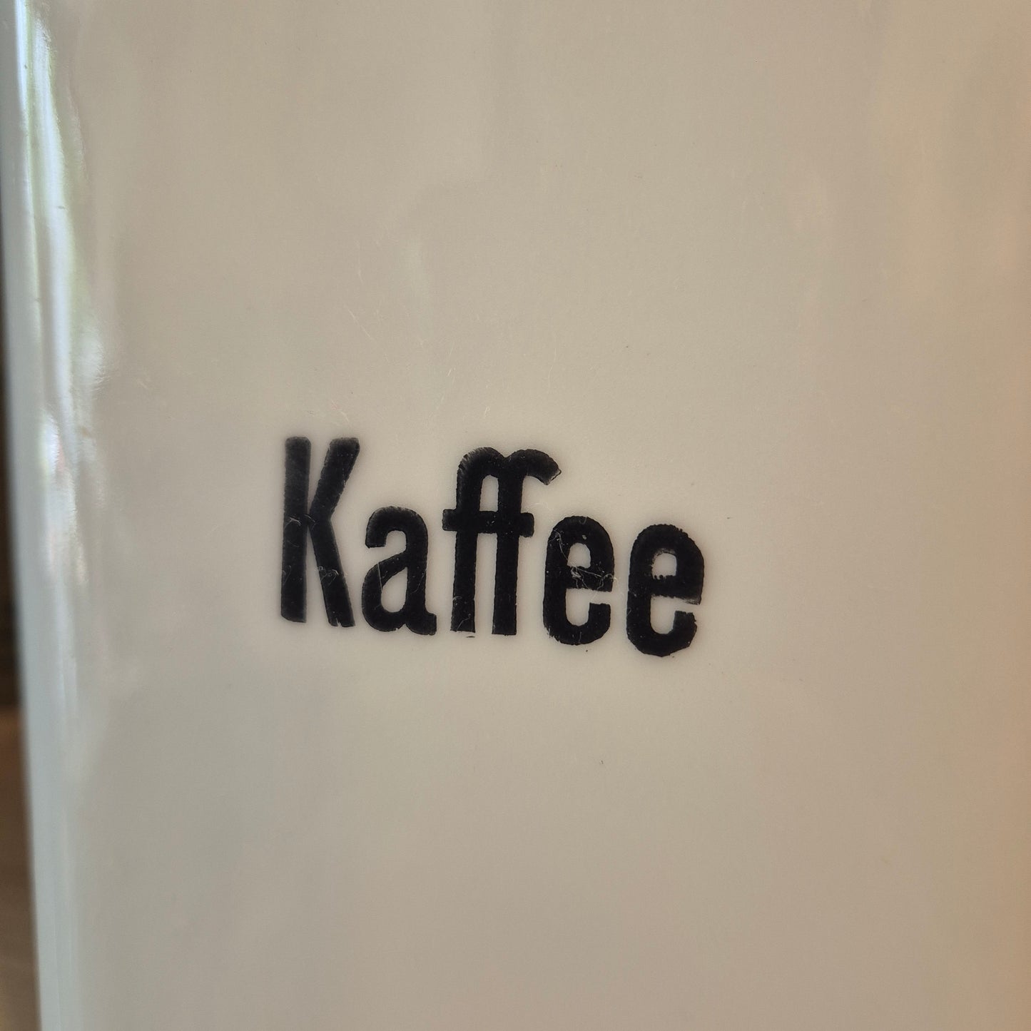 Jugendstil Vorratsdose Weiß Blau Kaffee Schwarzenberg Germany