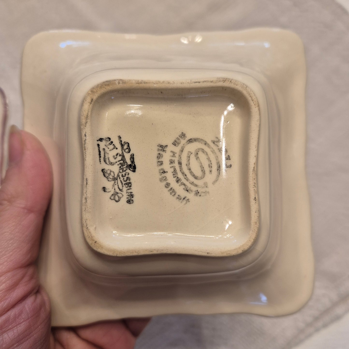 Vintage Zell am Harmersbach Alt Straßburg Servierschüsseln Schüsseln Keramik Blumen