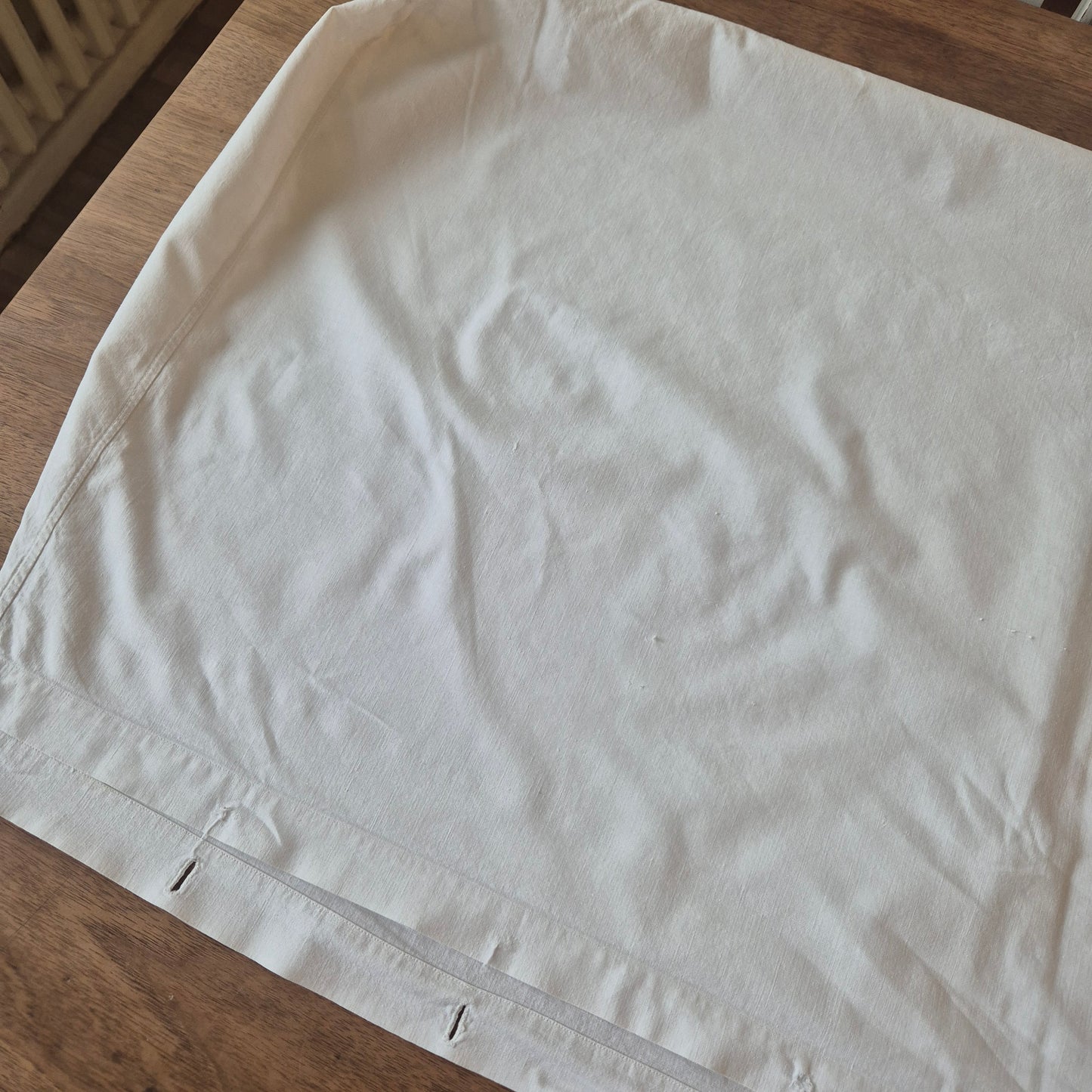 Antiker Kopfkissenbezug Rückenkissenbezug 55x96cm Baumwolle Monogramm M.S.