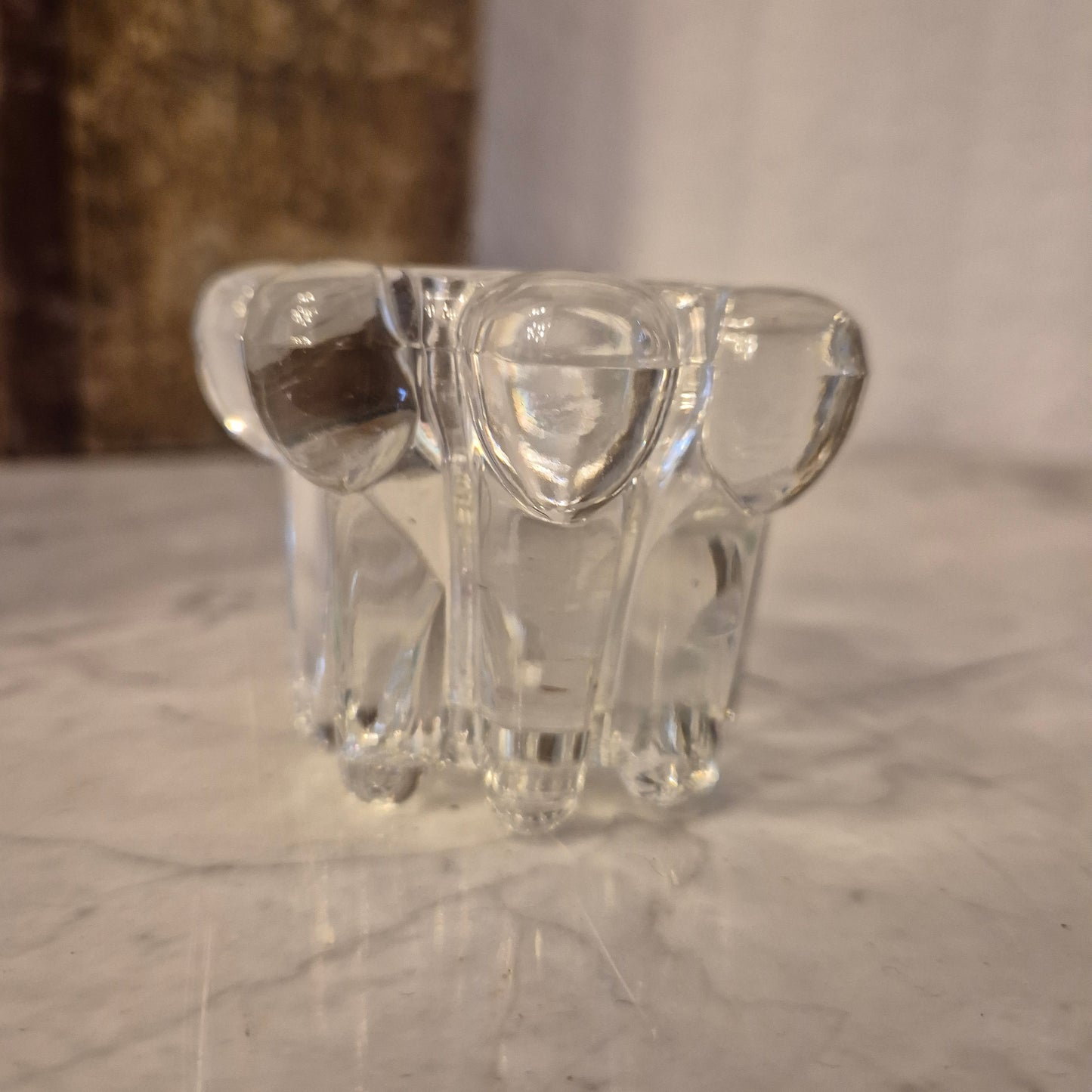 Vintage Bubble Kerzenständer Kerzenhalter Kristall oder Glas
