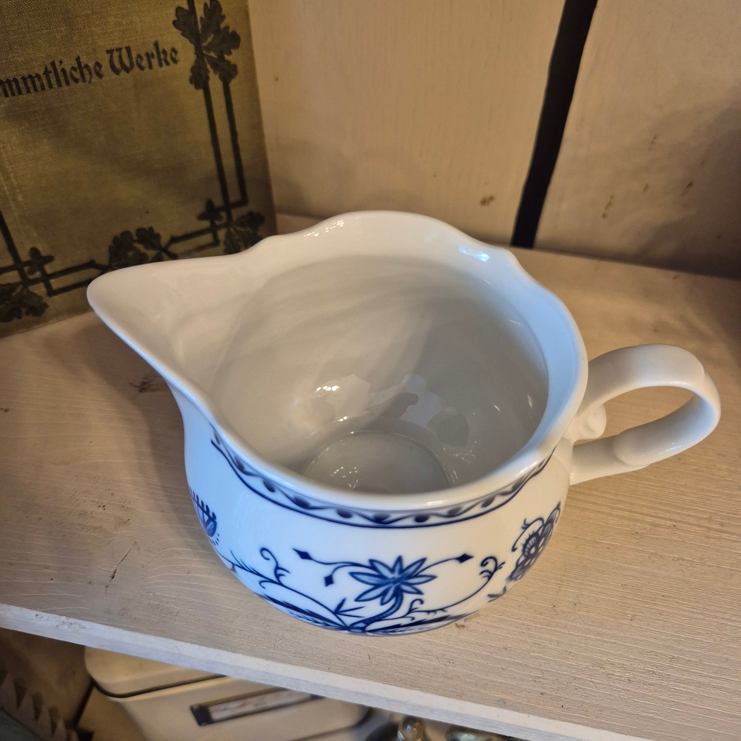 Triptis Porzellan Germany Zwiebelmuster Kännchen Sahnekännchen Milchkännchen