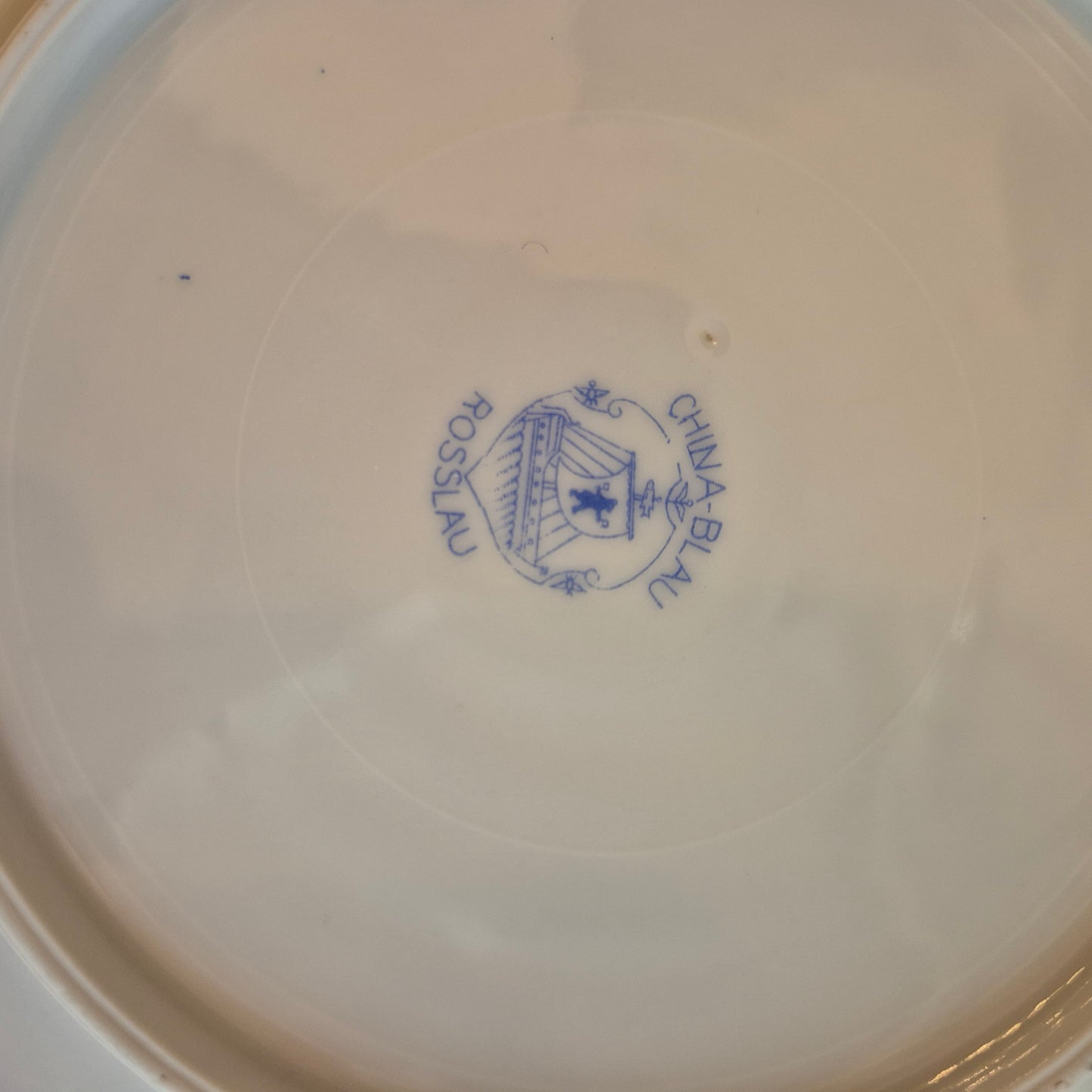 5x Antike Kuchenteller Echt Tuppack China Blau Tiefenfurt Blau Weiß & Rosslau