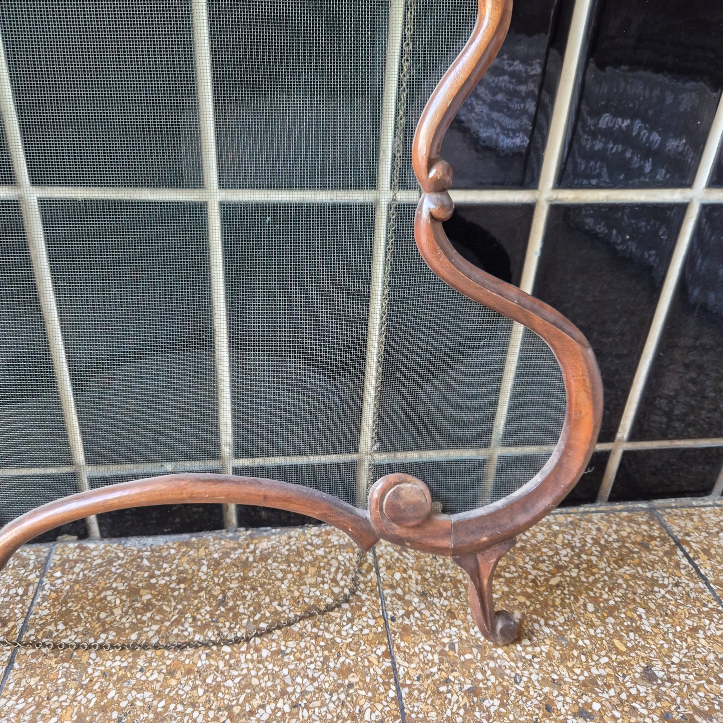 Antiker 20er Jahre holländischer Raamhor Sichtschutz Fensterdekoration Shabby - Vintage - Brocante - Landhaus