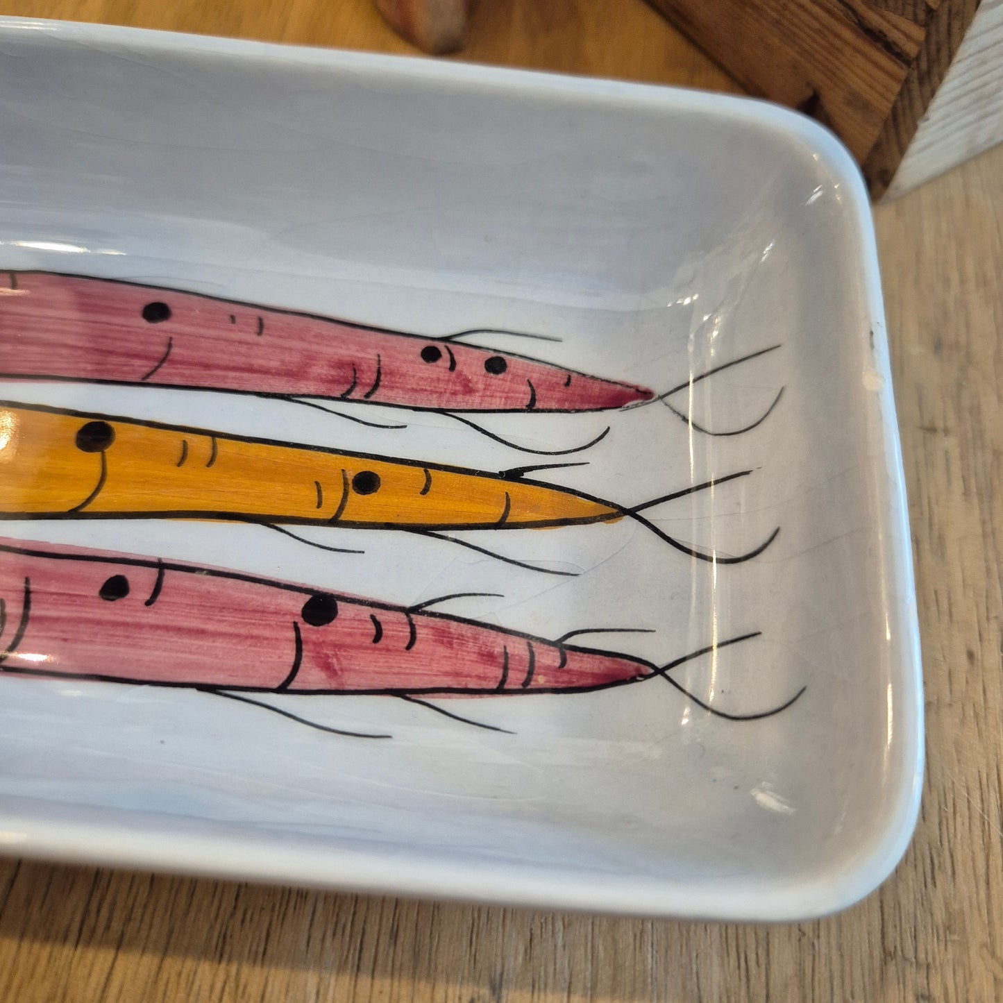 Kleine Vintage Schale SMF Schramberg Handgemalt Möhren