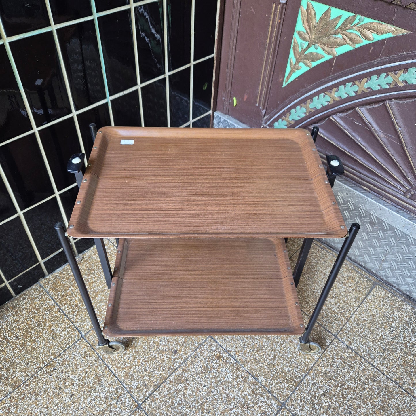 Vintage Servierwagen Bremshey & Co Beistelltisch klappbar 70er Jahre