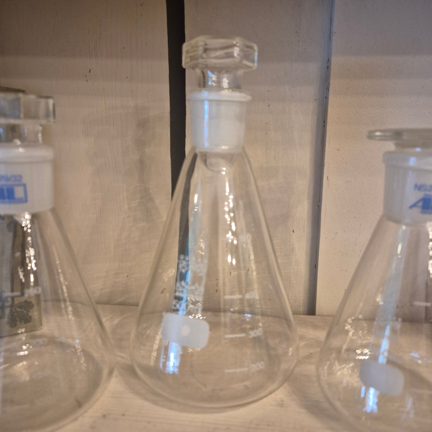 3x Schott&Mainz Erlenmayerkolben 250ml und 500ml Glas Tranzparent