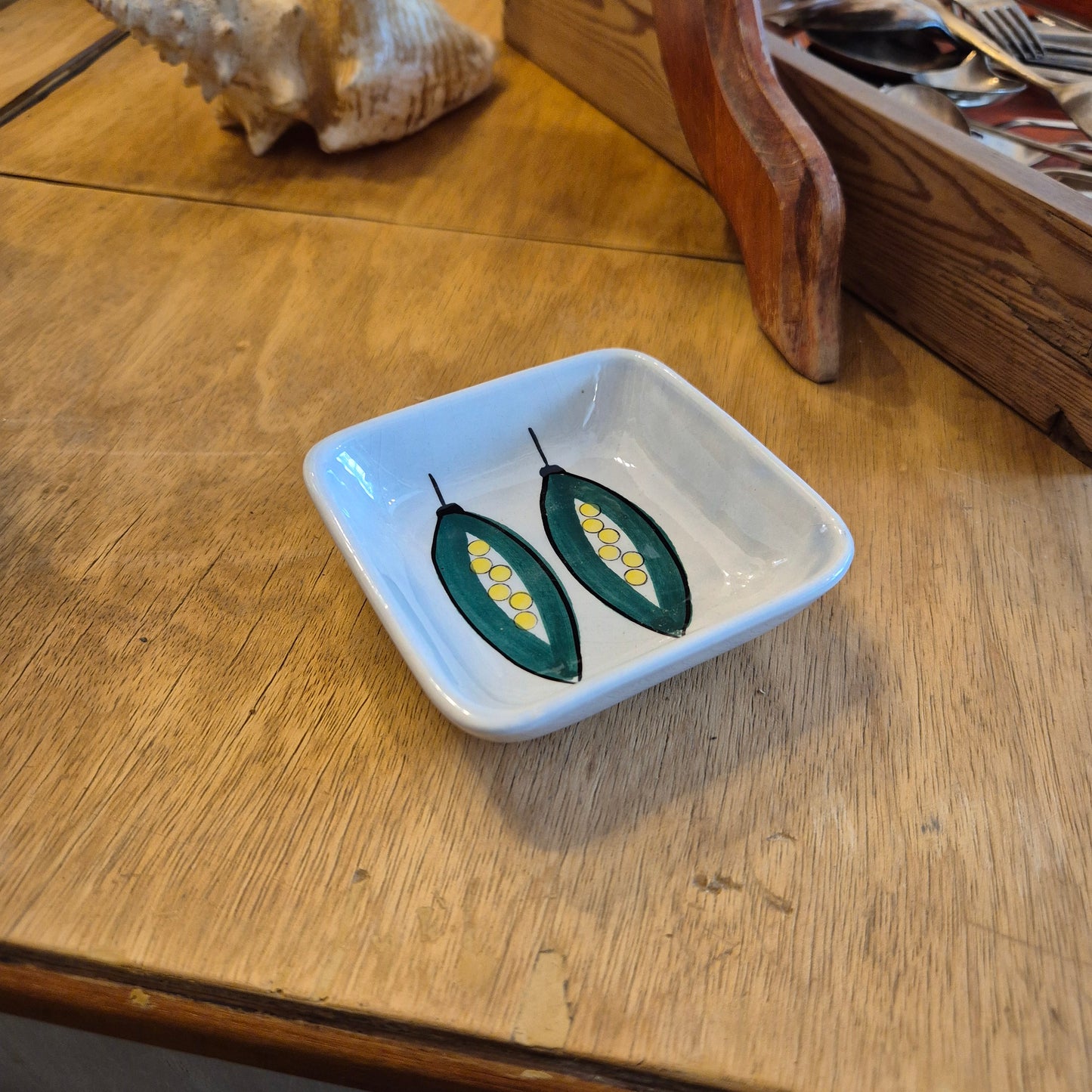 Kleine Vintage Schale SMF Schramberg Handgemalt Bohnen