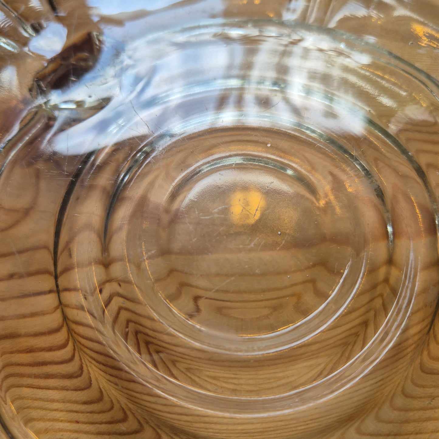 Antike Glas Vintage Kuchenplatte / Tortenplatte 50er/60er Jahre
