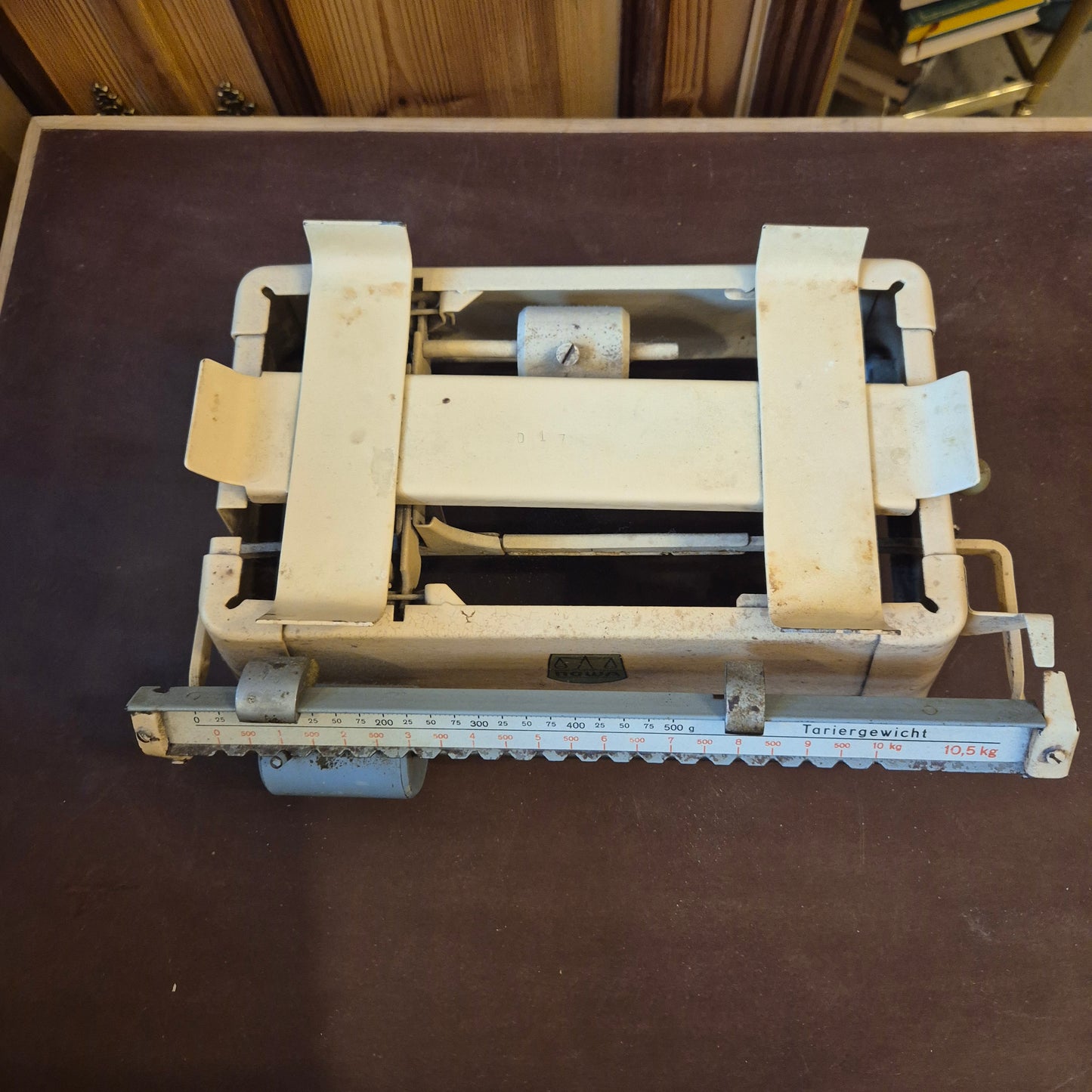 Vintage Nowa Waage VEB Haushaltswaage aus DDR Küchenwaage Deko (Beschädigt)