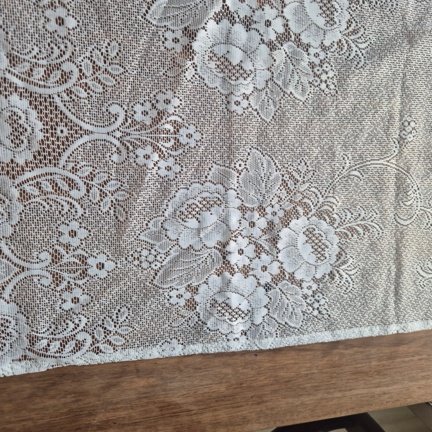 1x Vintage Scheibengardine Gardine 65x70cm für Stange ein Fenster Polyester