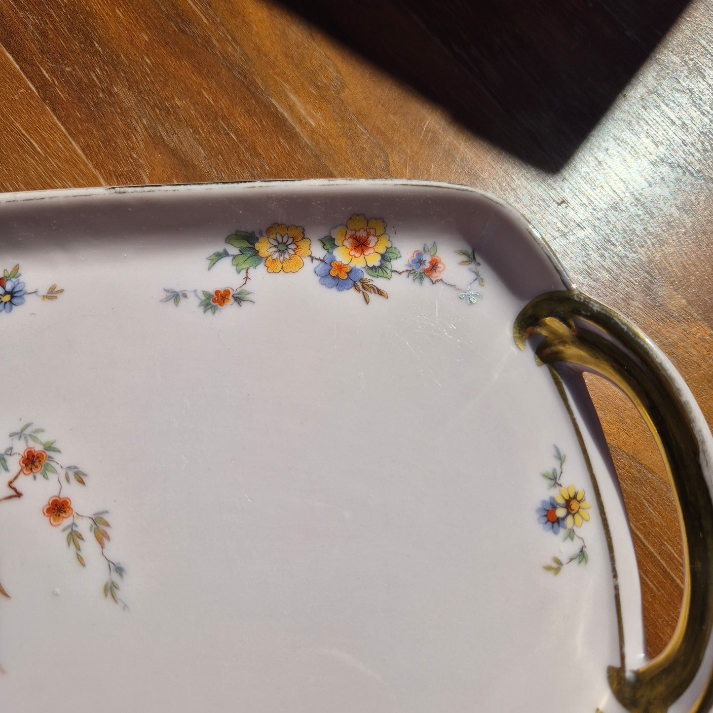 Johann Haviland Bavaria Fasan Kuchen Platte Servierplatte Porzellan Antik