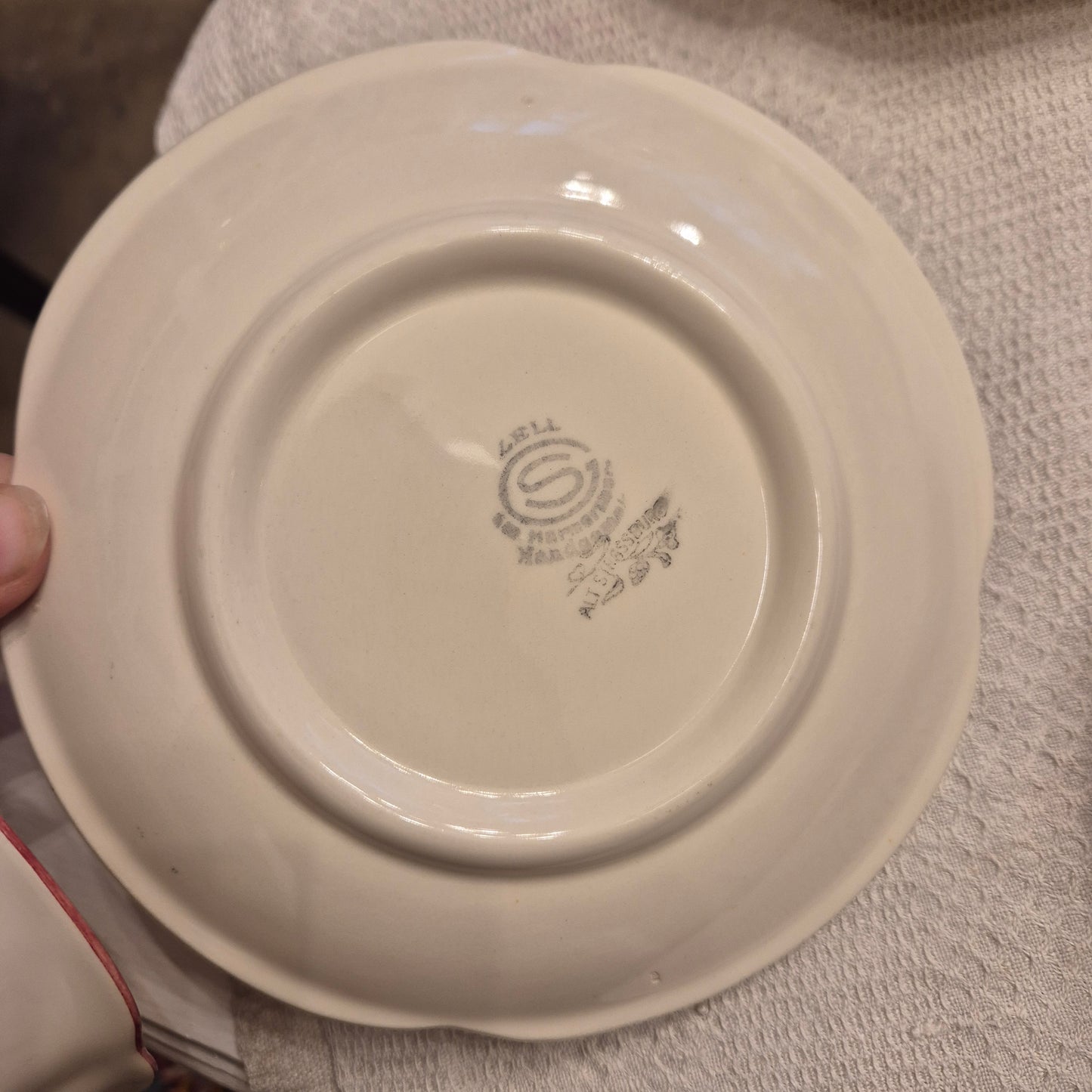 6x Vintage Zell am Harmersbach Alt Straßburg Tee / Kaffee Tassen Keramik Blumen (Abplatzer!)