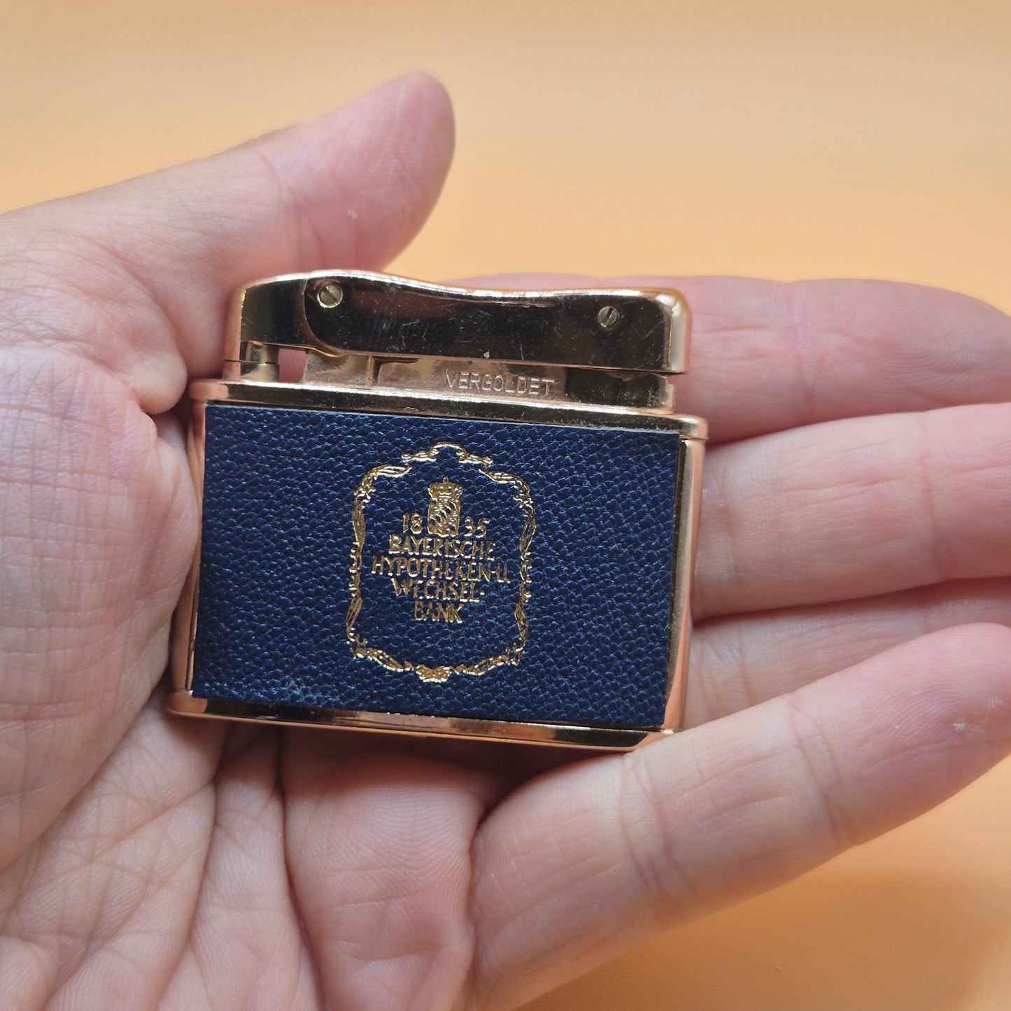 Vintage Bayrische Hypotheken Wechsel Bank Feuerzeug
