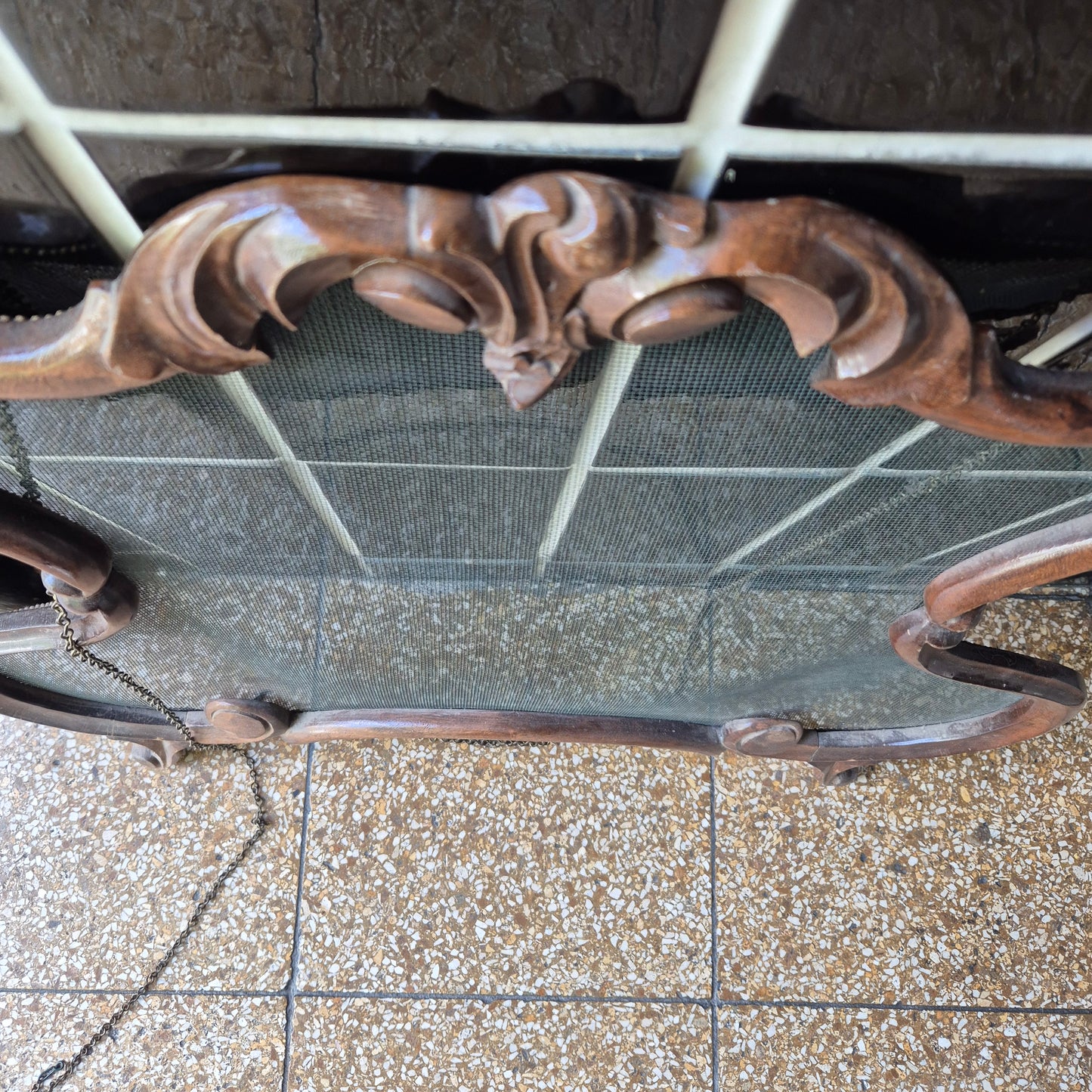 Antiker 20er Jahre holländischer Raamhor Sichtschutz Fensterdekoration Shabby - Vintage - Brocante - Landhaus