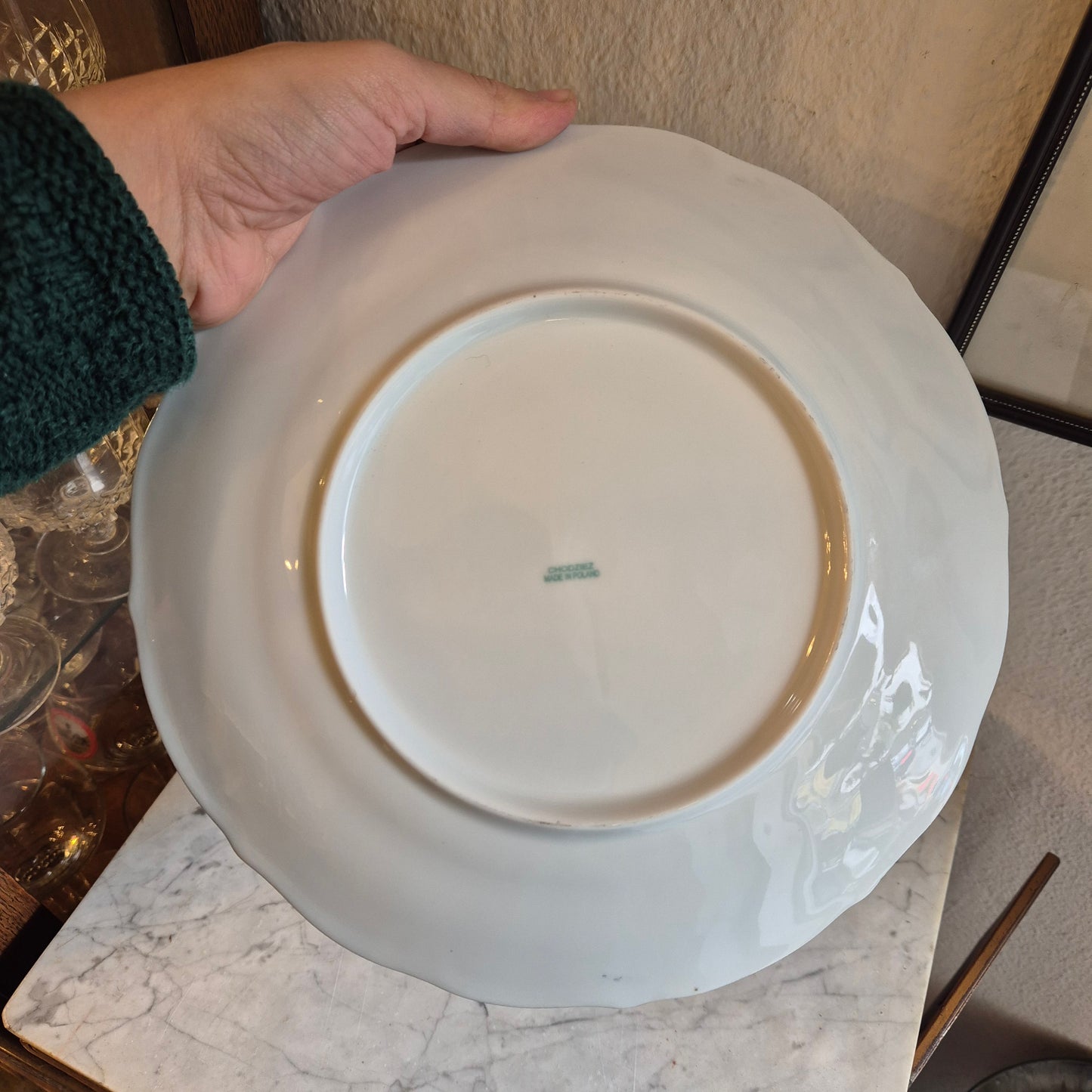 Vintage Geschenk zur Goldenen Hochzeit Porzellan Teller
