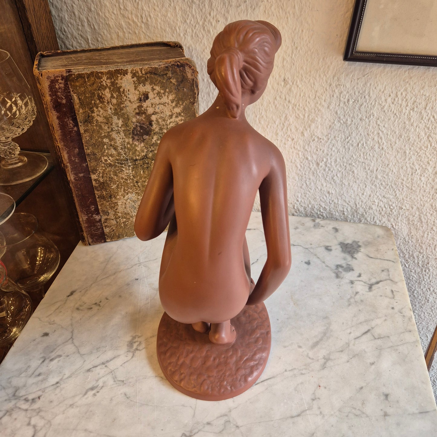 Vintage Aktfigur Keramikfigur 60er Jahre Frau Dekoration