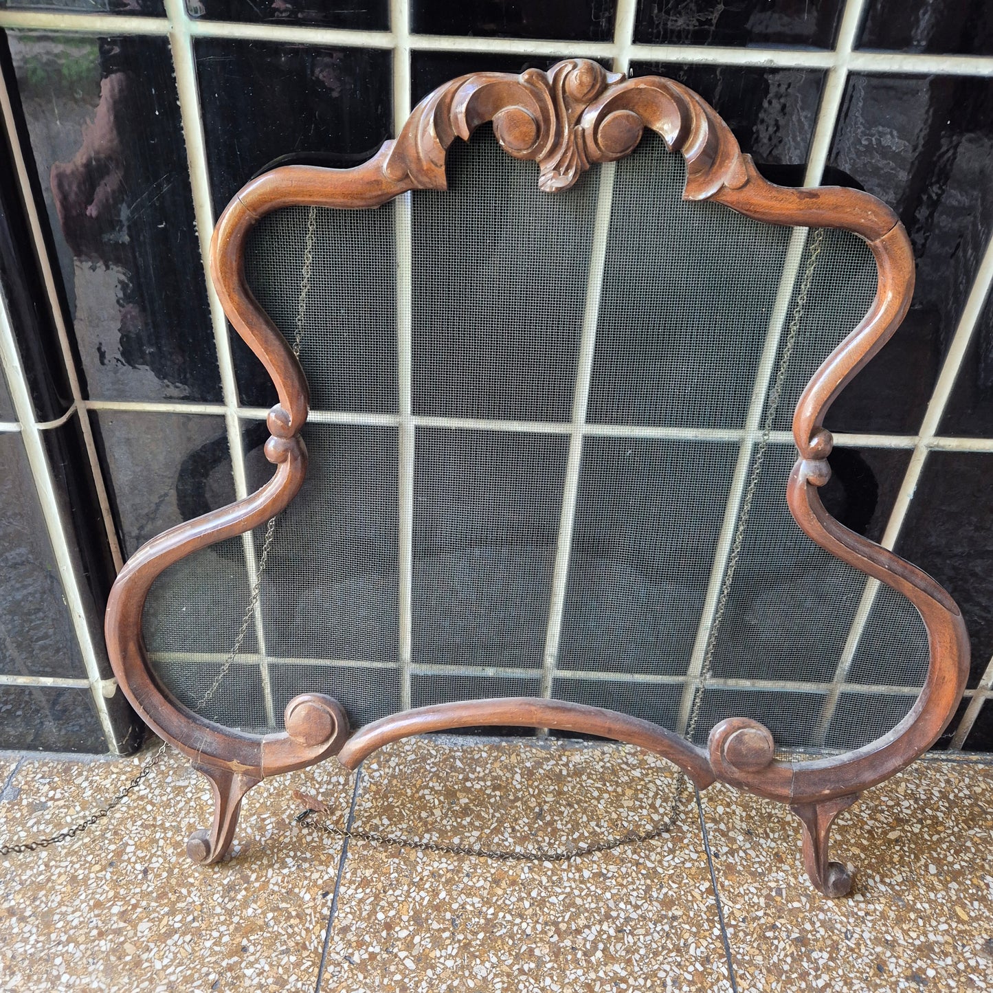 Antiker 20er Jahre holländischer Raamhor Sichtschutz Fensterdekoration Shabby - Vintage - Brocante - Landhaus