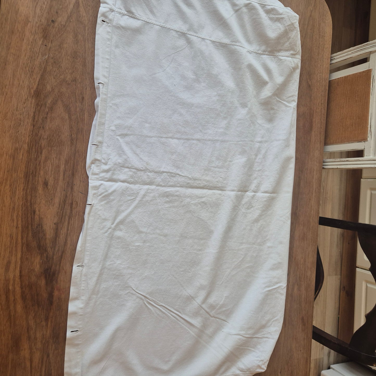 Antiker Kopfkissenbezug Rückenkissenbezug 55x96cm Baumwolle Monogramm M.S.