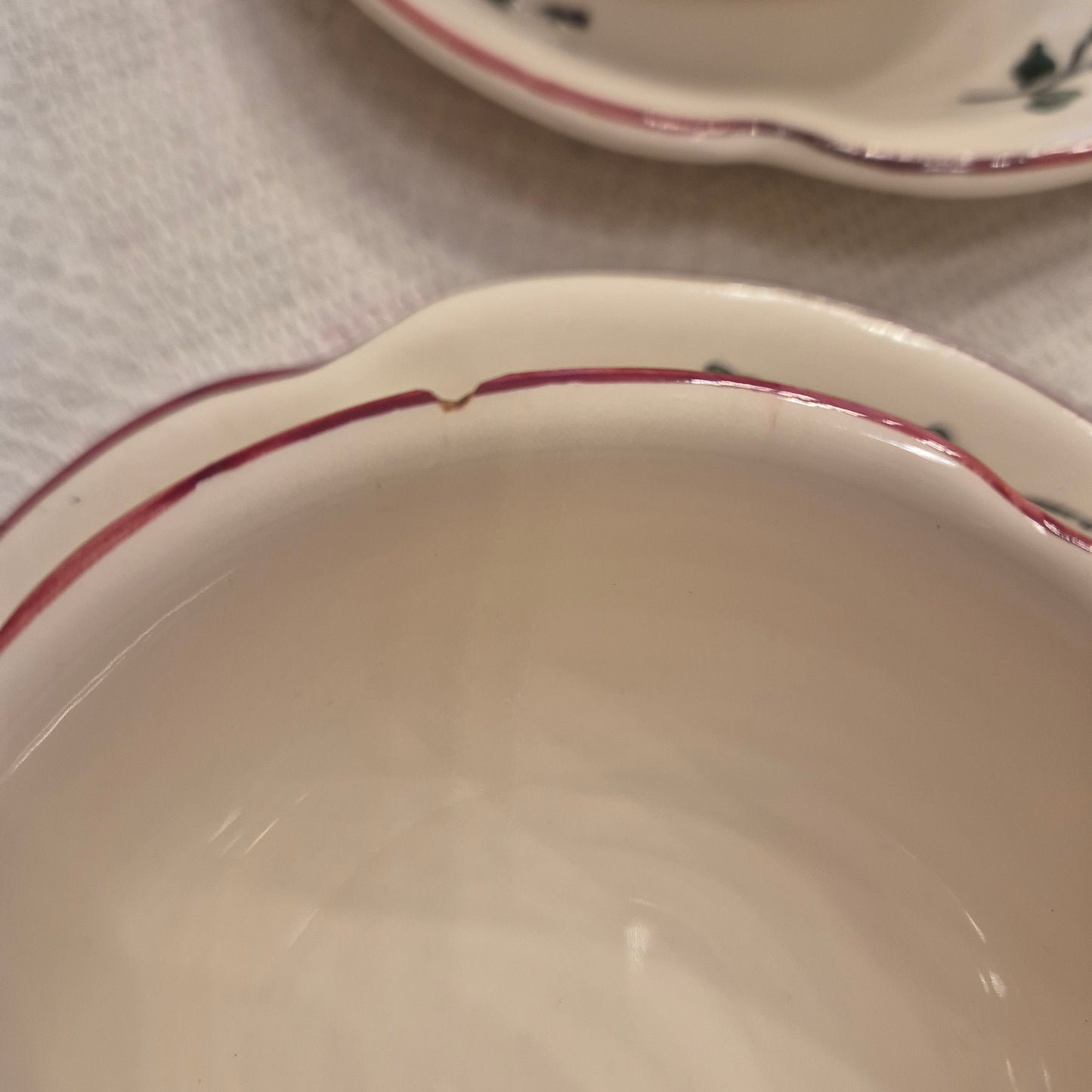 6x Vintage Zell am Harmersbach Alt Straßburg Tee / Kaffee Tassen Keramik Blumen (Abplatzer!)