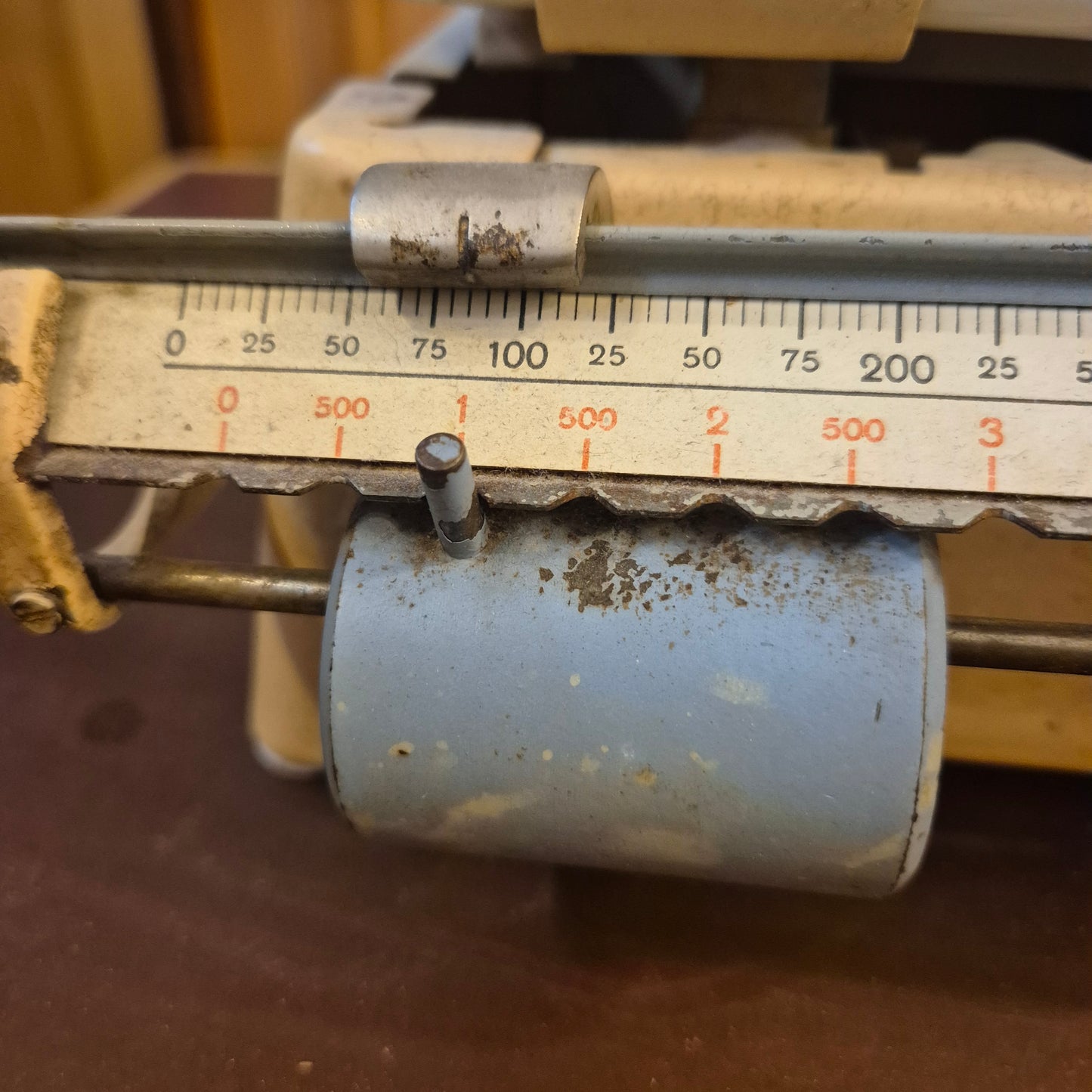 Vintage Nowa Waage VEB Haushaltswaage aus DDR Küchenwaage Deko (Beschädigt)