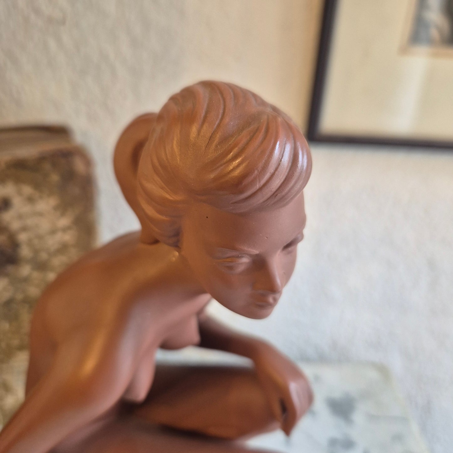 Vintage Aktfigur Keramikfigur 60er Jahre Frau Dekoration
