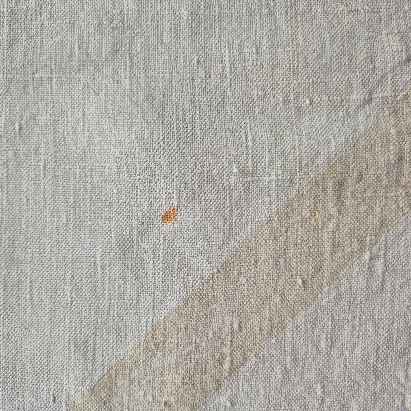 Antike Leinen Tischdecke 88x145cm mit Stockflecken / zum weiterbearbeiten 🤍