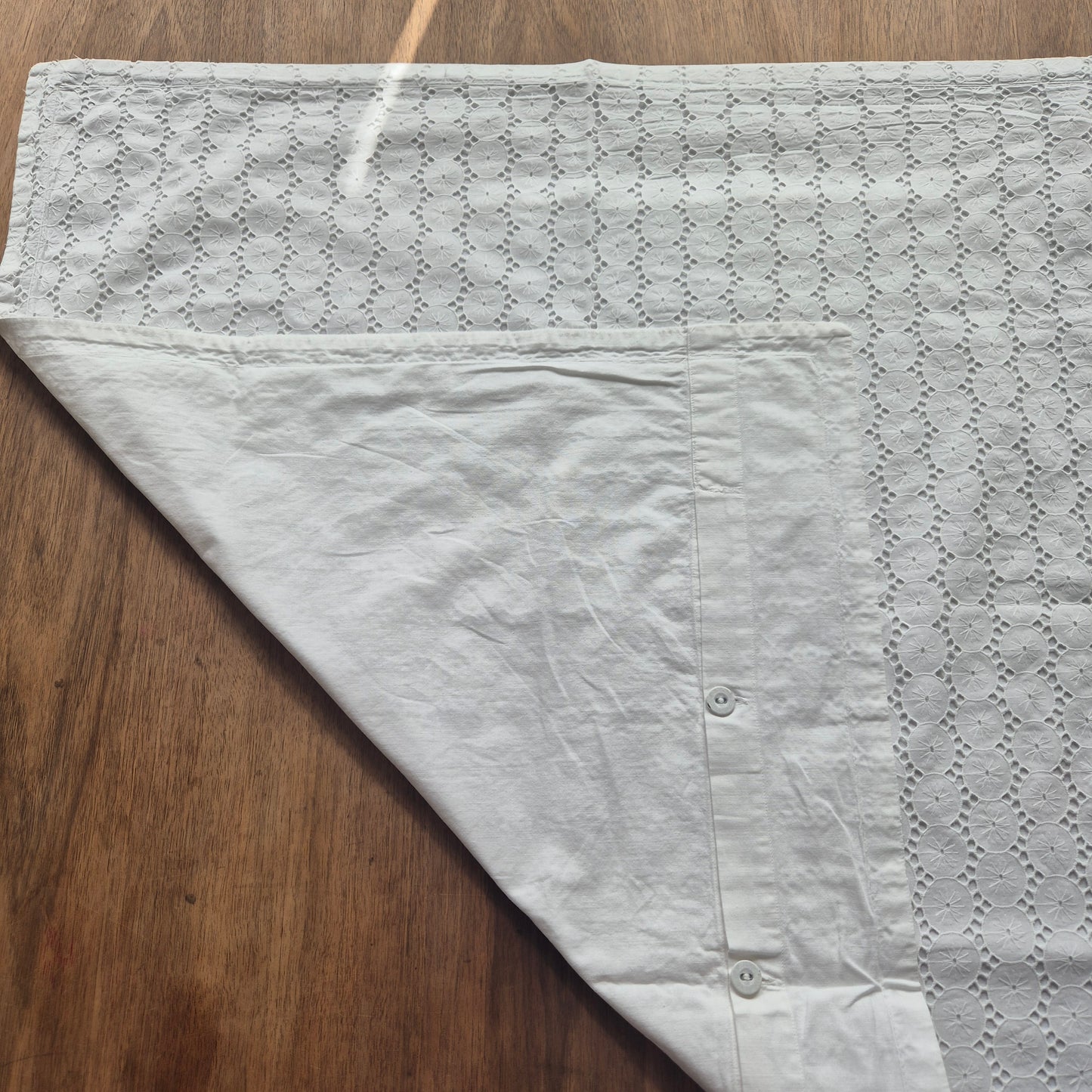Antiker Kissenbezug mit Spitze Kissenhülle 70x68cm weiß 🤍