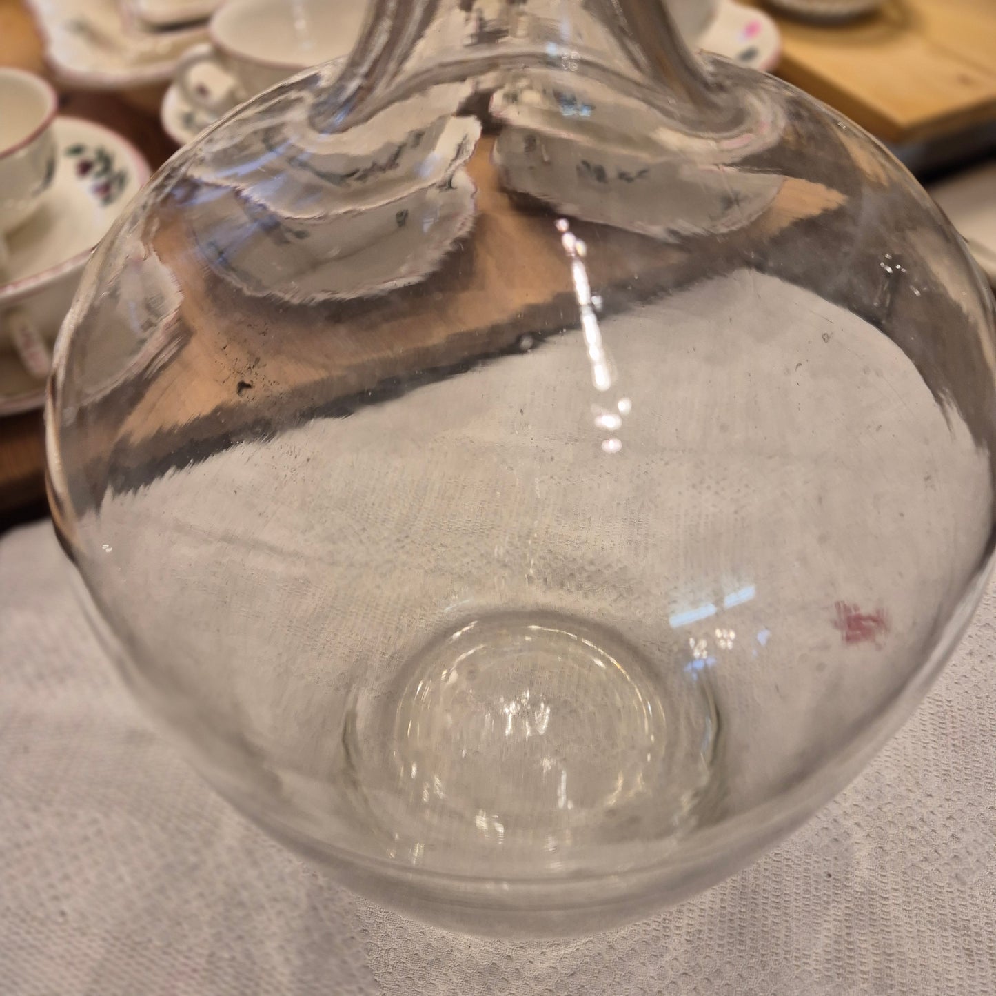 Vintage Mittelgroßer Glasballon Glas Weinballon Dekoration auch für Pflanzen