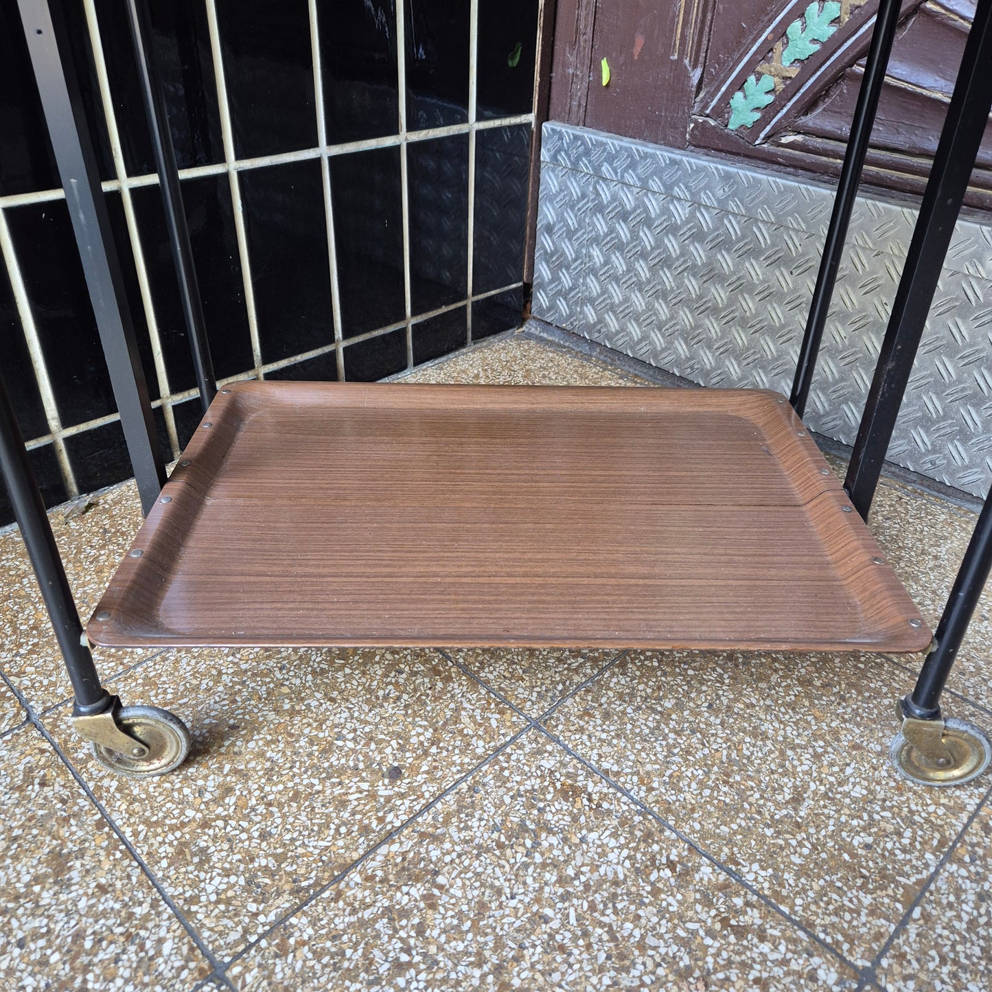 Vintage Servierwagen Bremshey & Co Beistelltisch klappbar 70er Jahre