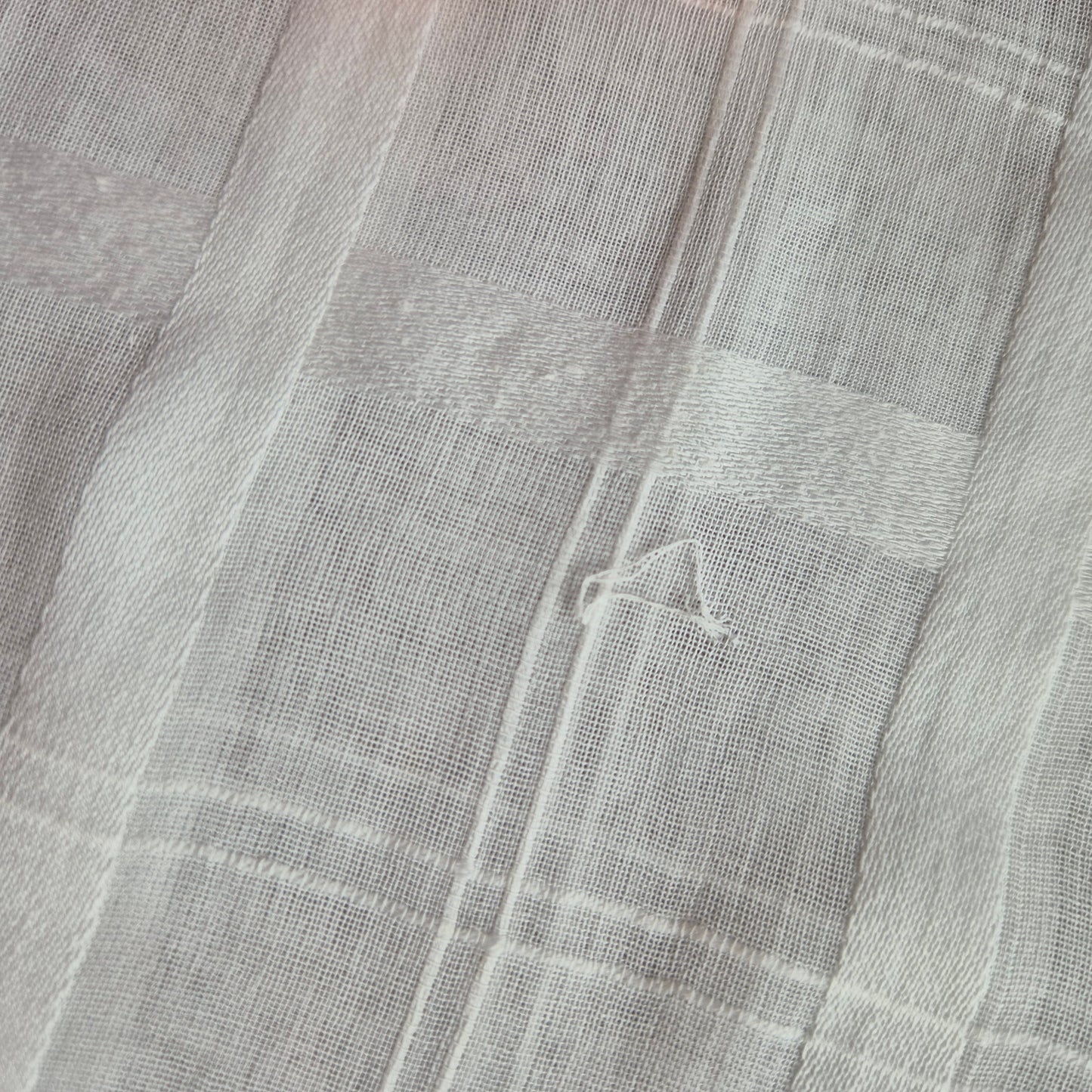 Antike weiße transparente Baumwolle Baby Decken Bezug Shabby Chic Bettwäsche kleine Bettdecke Brocante