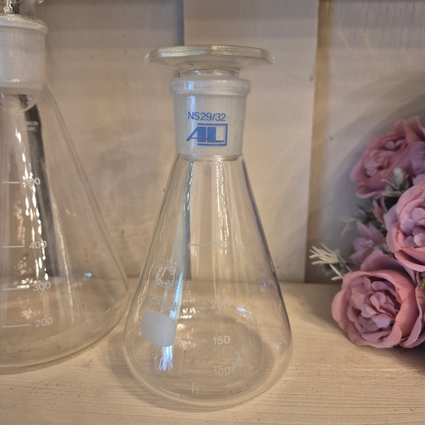 3x Schott&Mainz Erlenmayerkolben 250ml und 500ml Glas Tranzparent