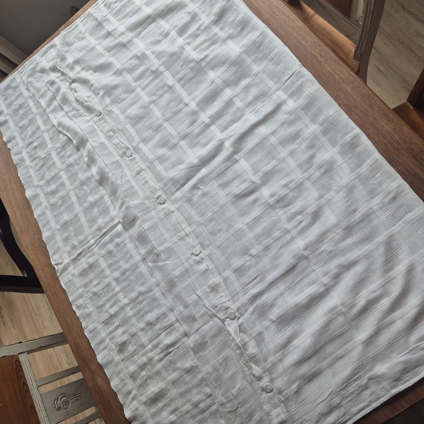 Antike Bettwäsche für Kinder hauchzart Baumwolle Deckenbezug kleine Bettdecke 103x118cm weiß ♡